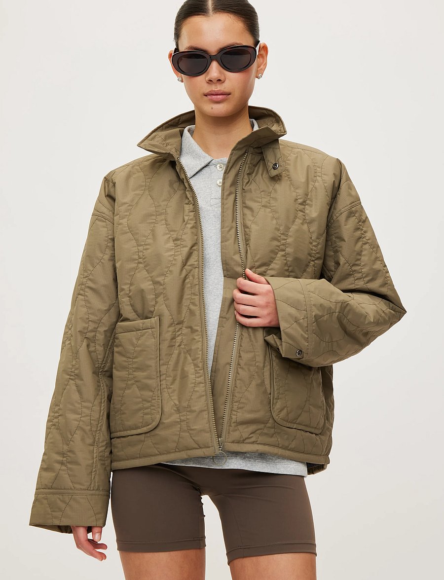 Rethinkit Studios - Quilted Jacket Field - freizeitjacken - dust green - 4