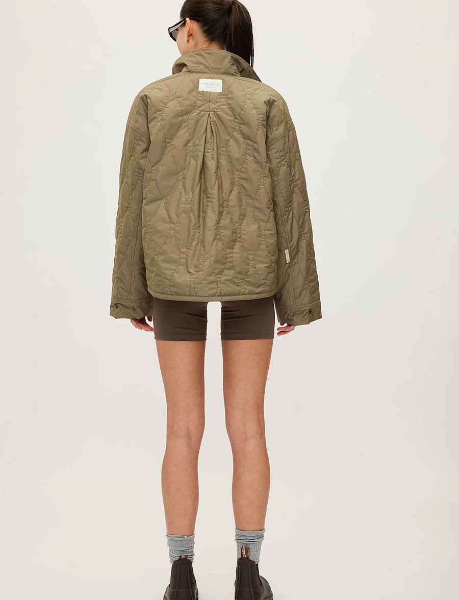 Rethinkit Studios - Quilted Jacket Field - freizeitjacken - dust green - 5