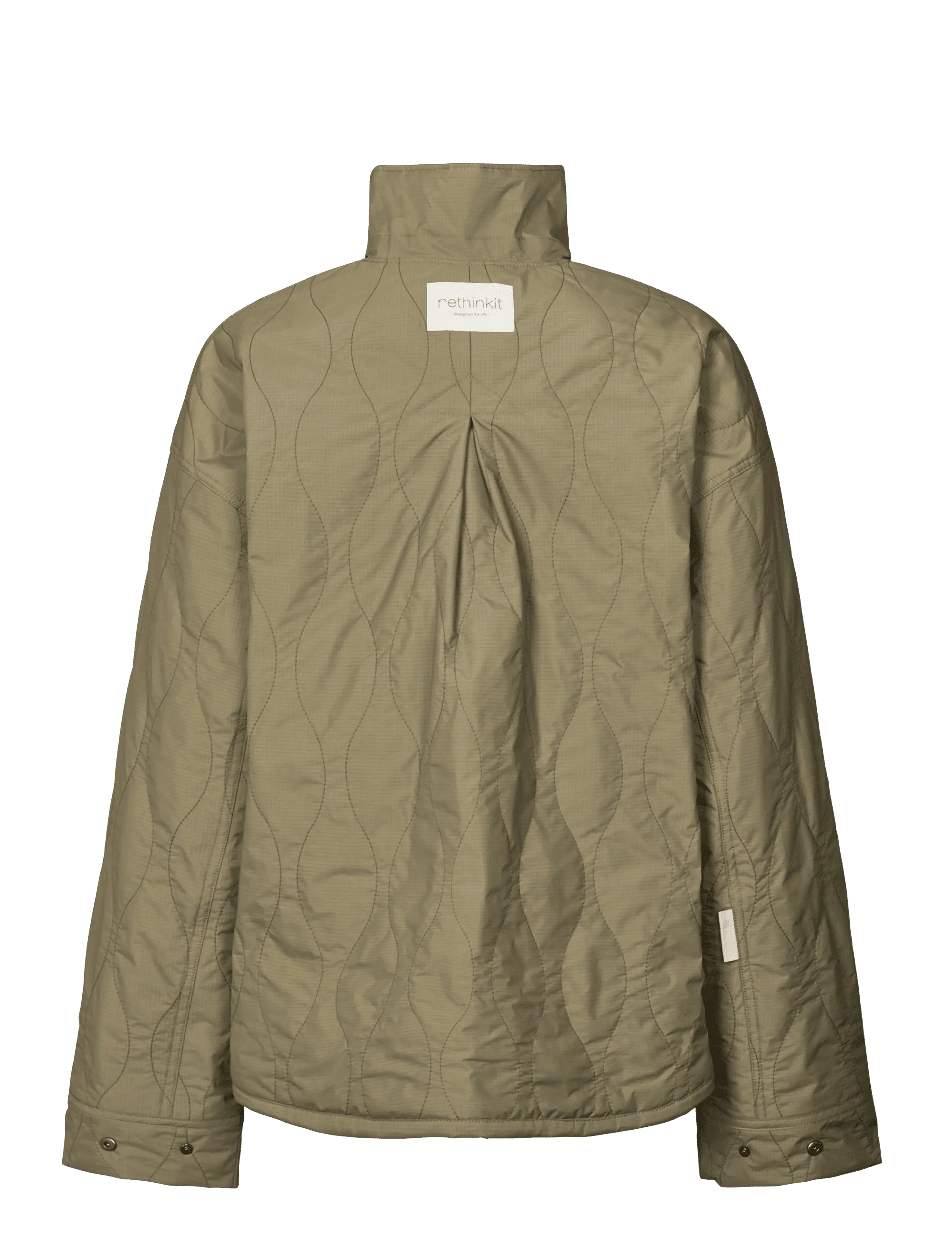 Rethinkit Studios - Quilted Jacket Field - casual jackets - dust green - 1