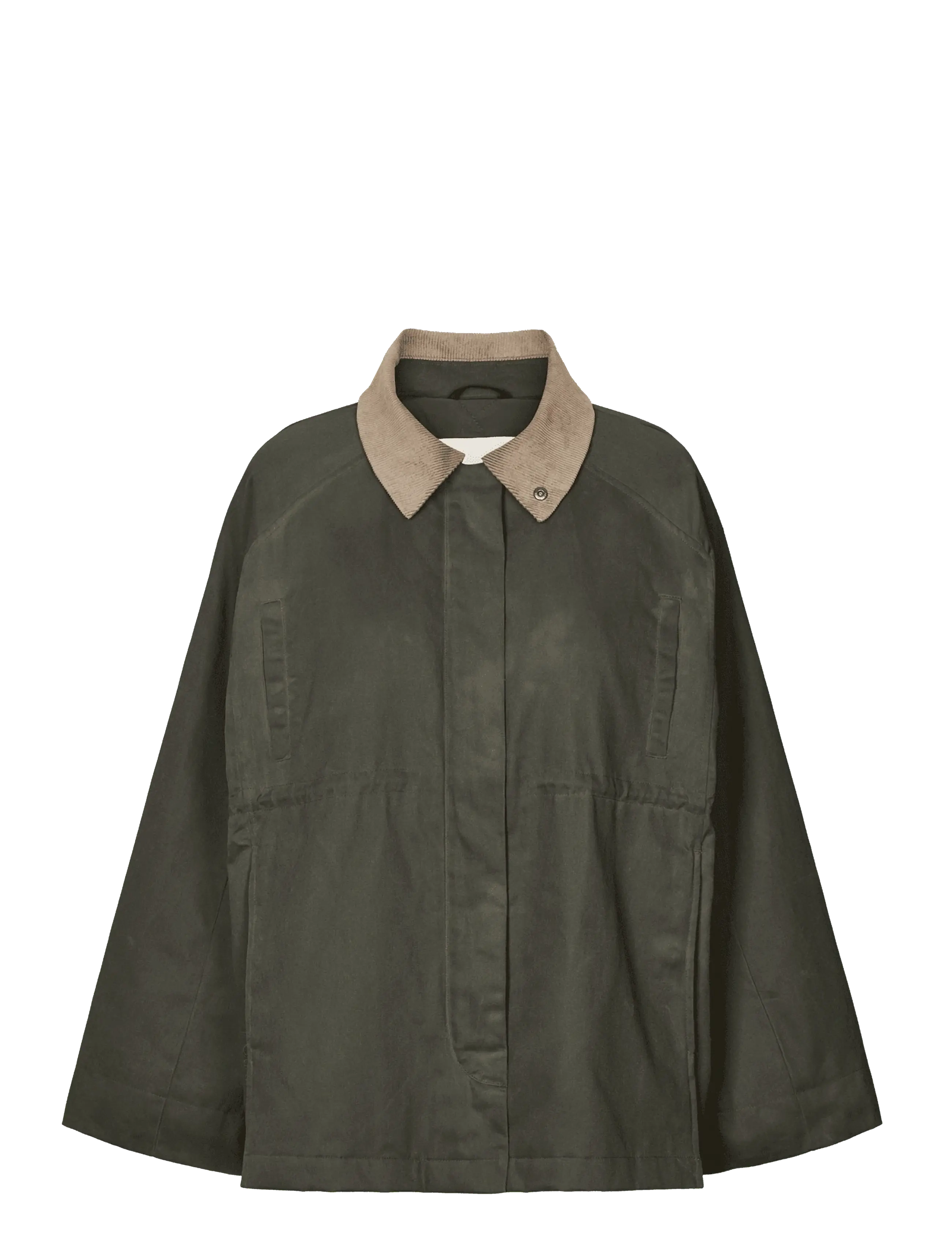 Rethinkit Studios Waxed Jacket Cloudy - Tøj - DARK SOIL / khaki/green