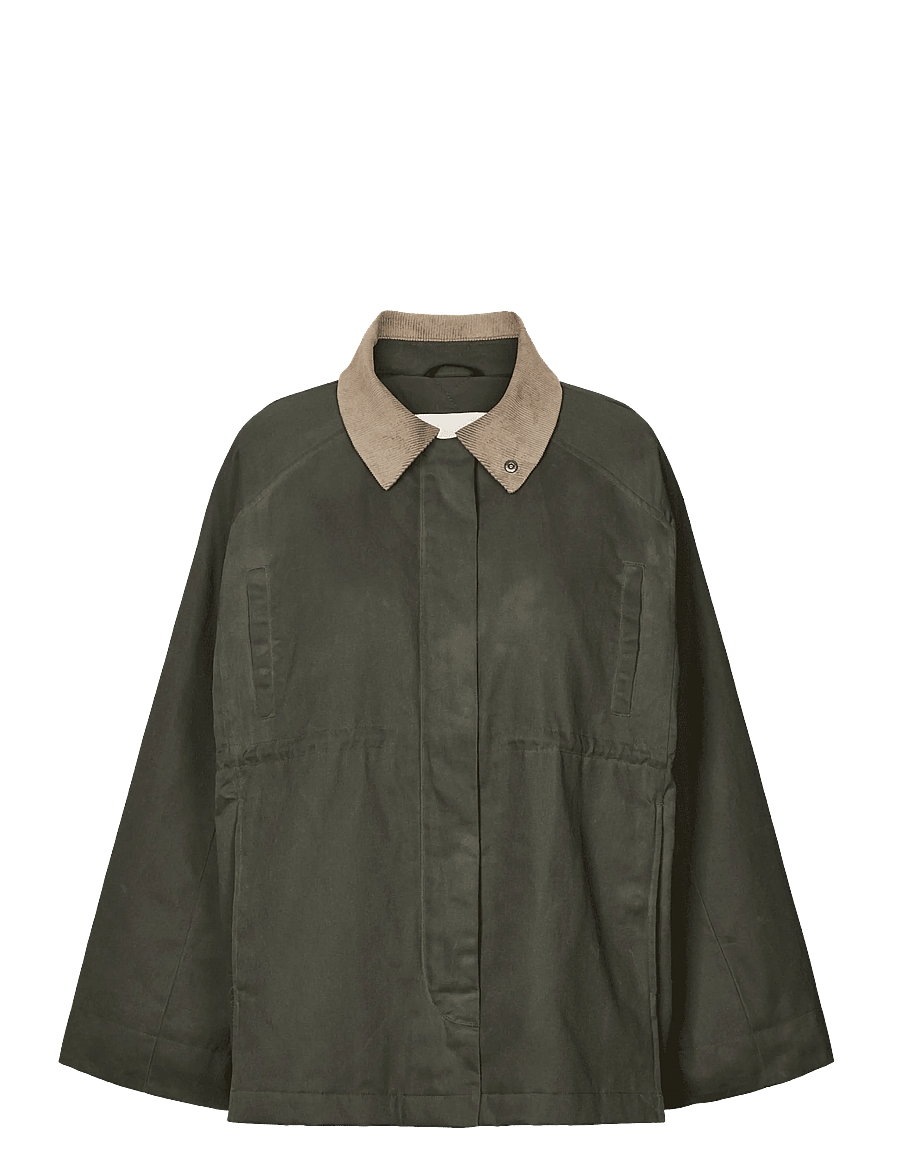 Rethinkit Studios - Waxed Jacket Cloudy - dark soil - 0
