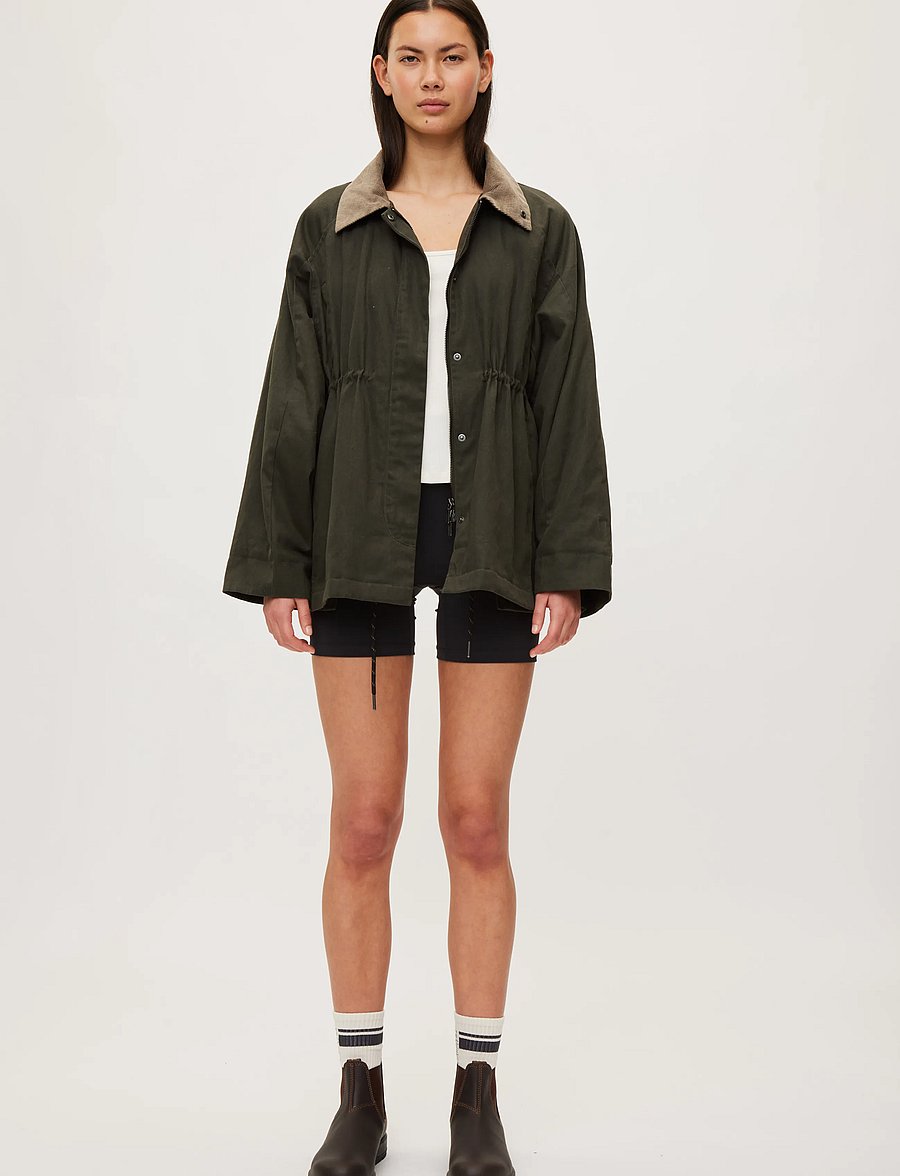 Rethinkit Studios - Waxed Jacket Cloudy - outdoor jacken - dark soil - 0