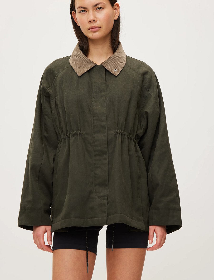 Rethinkit Studios - Waxed Jacket Cloudy - outdoor jacken - dark soil - 4