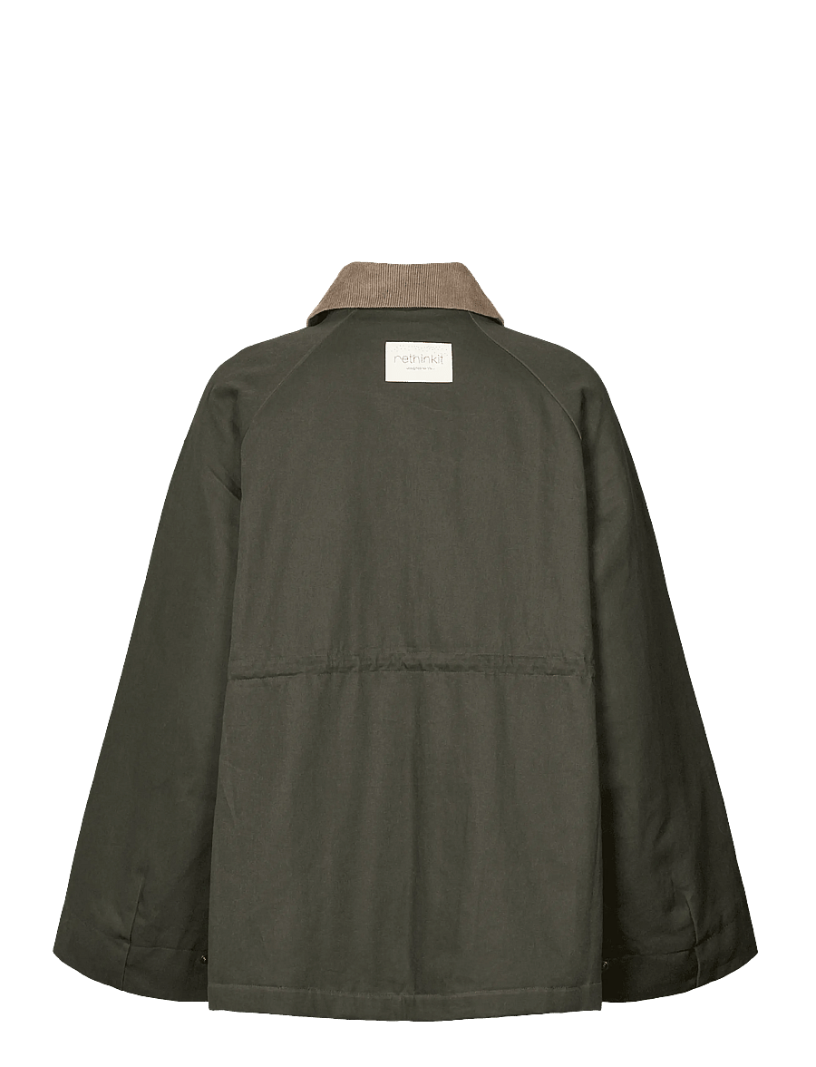 Rethinkit Studios - Waxed Jacket Cloudy - dark soil - 1