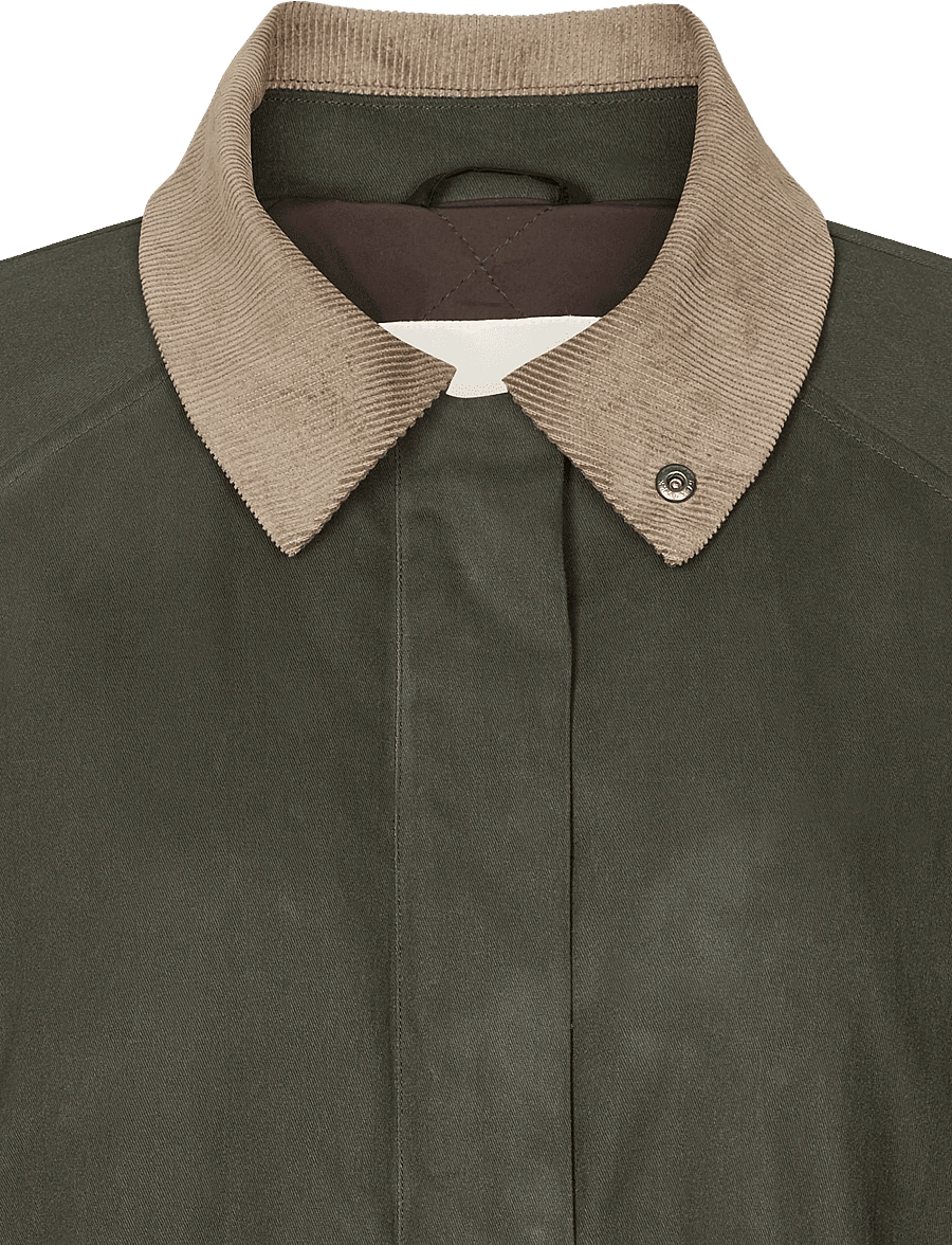 Rethinkit Studios - Waxed Jacket Cloudy - dark soil - 2
