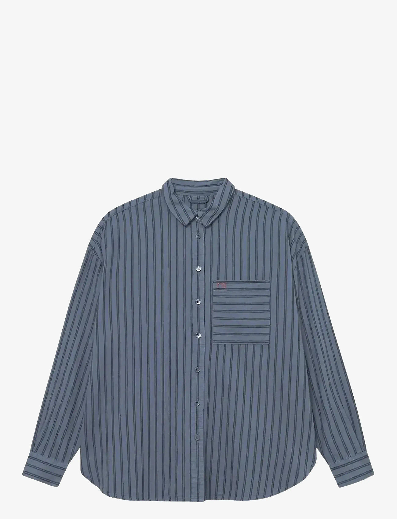 Rethinkit Studios - Striped Shirt PJ - krekli - blue toned stripe - 1