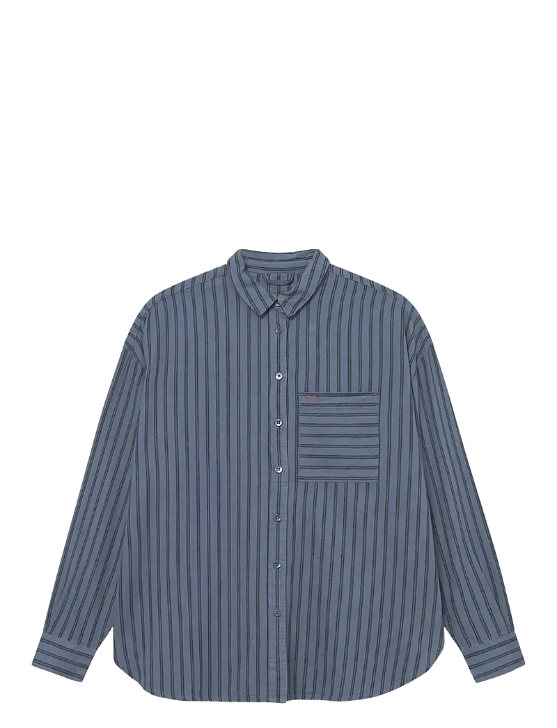 Rethinkit Studios - Striped Shirt PJ - krekli - blue toned stripe - 1