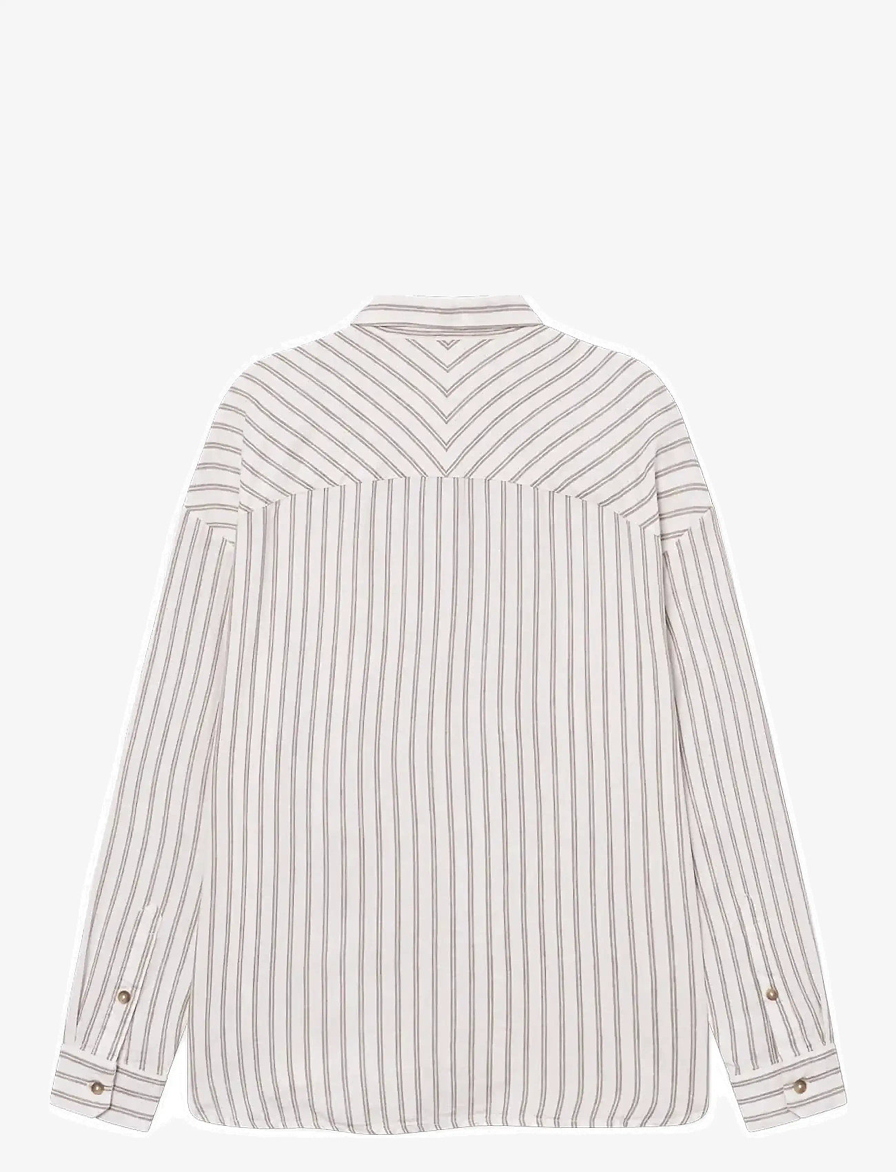 Rethinkit Studios - Striped Shirt PJ - shirts - warm grey stripe - 1