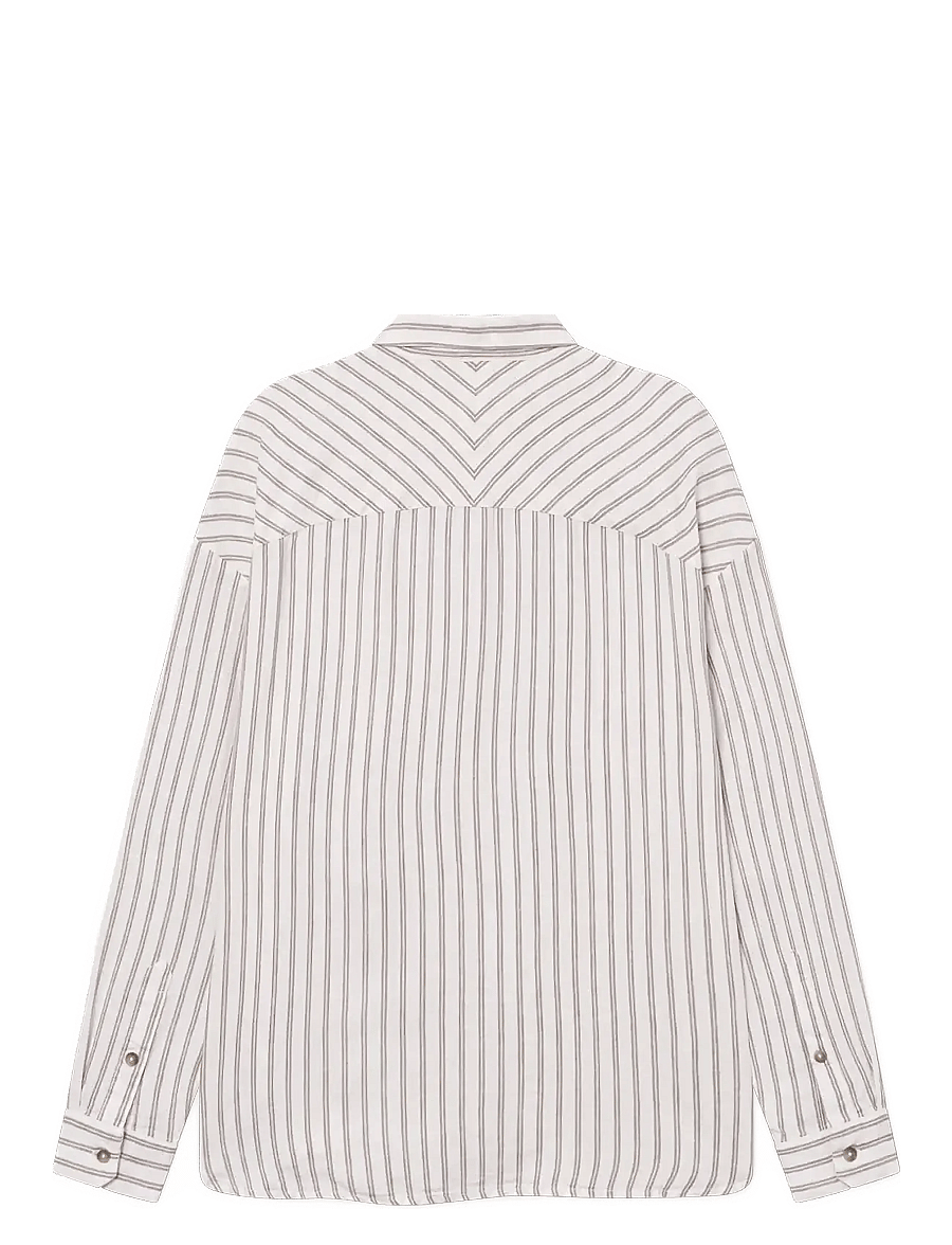 Rethinkit Studios - Striped Shirt PJ - särgid - warm grey stripe - 1