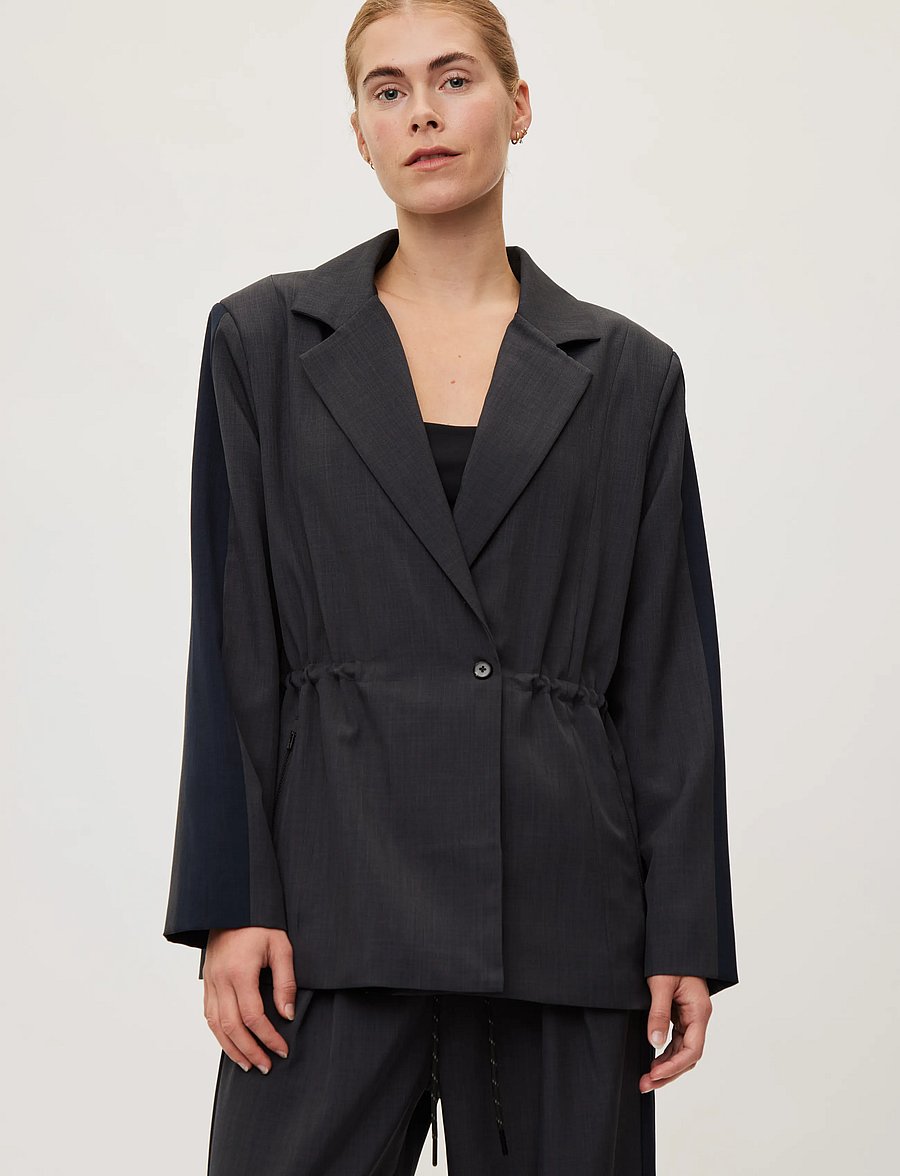 Rethinkit Studios - The Sporty Suit Blazer - freizeitjacken - dark melange grey - 3