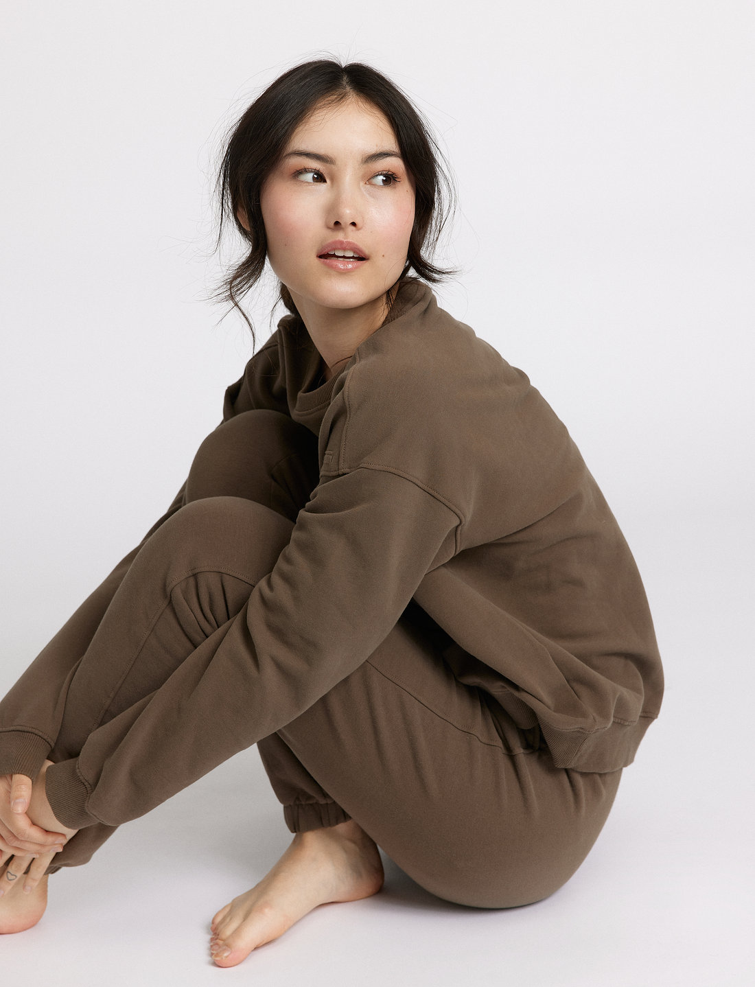 Rethinkit Studios - Ibina Easy Sweatpants Brushed - treeningpüksid - bark - 4