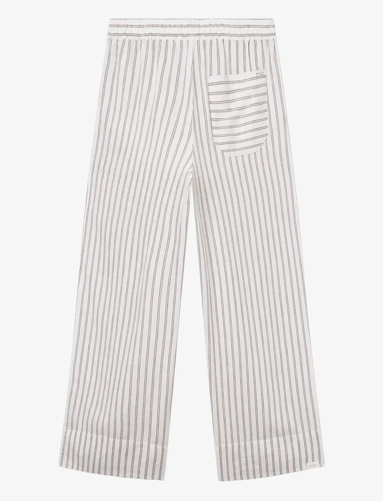 Rethinkit Studios - Striped pants PJ - casual trousers - warm grey stripe - 1