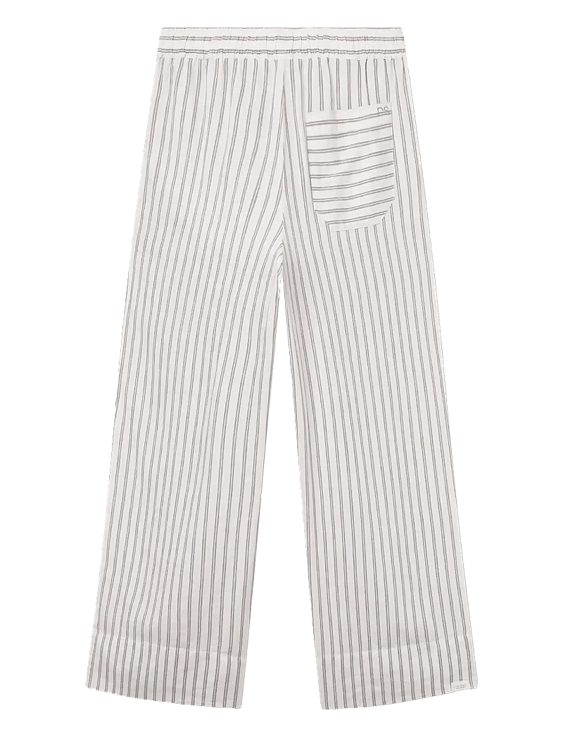 Rethinkit Studios - Striped pants PJ - casual byxor - warm grey stripe - 1