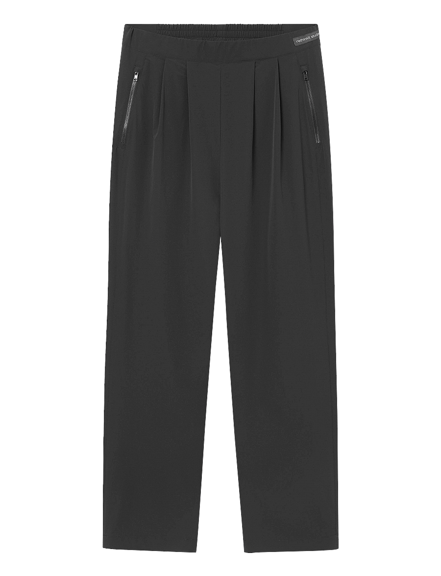 Rethinkit Studios - Soft Woven Track Pants Stroll - casual byxor - black - 1