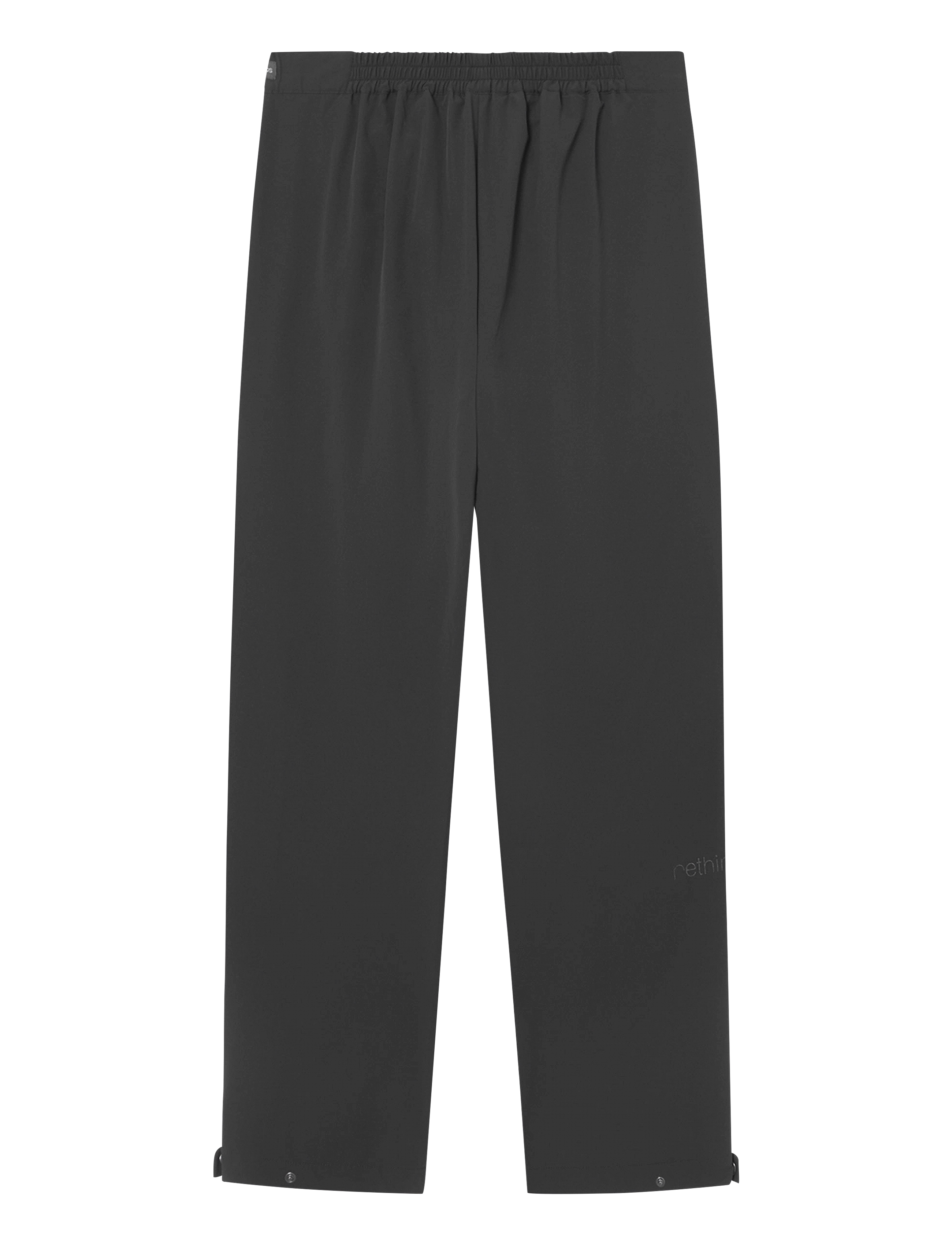 Rethinkit Studios - Soft Woven Track Pants Stroll - casual byxor - black - 2