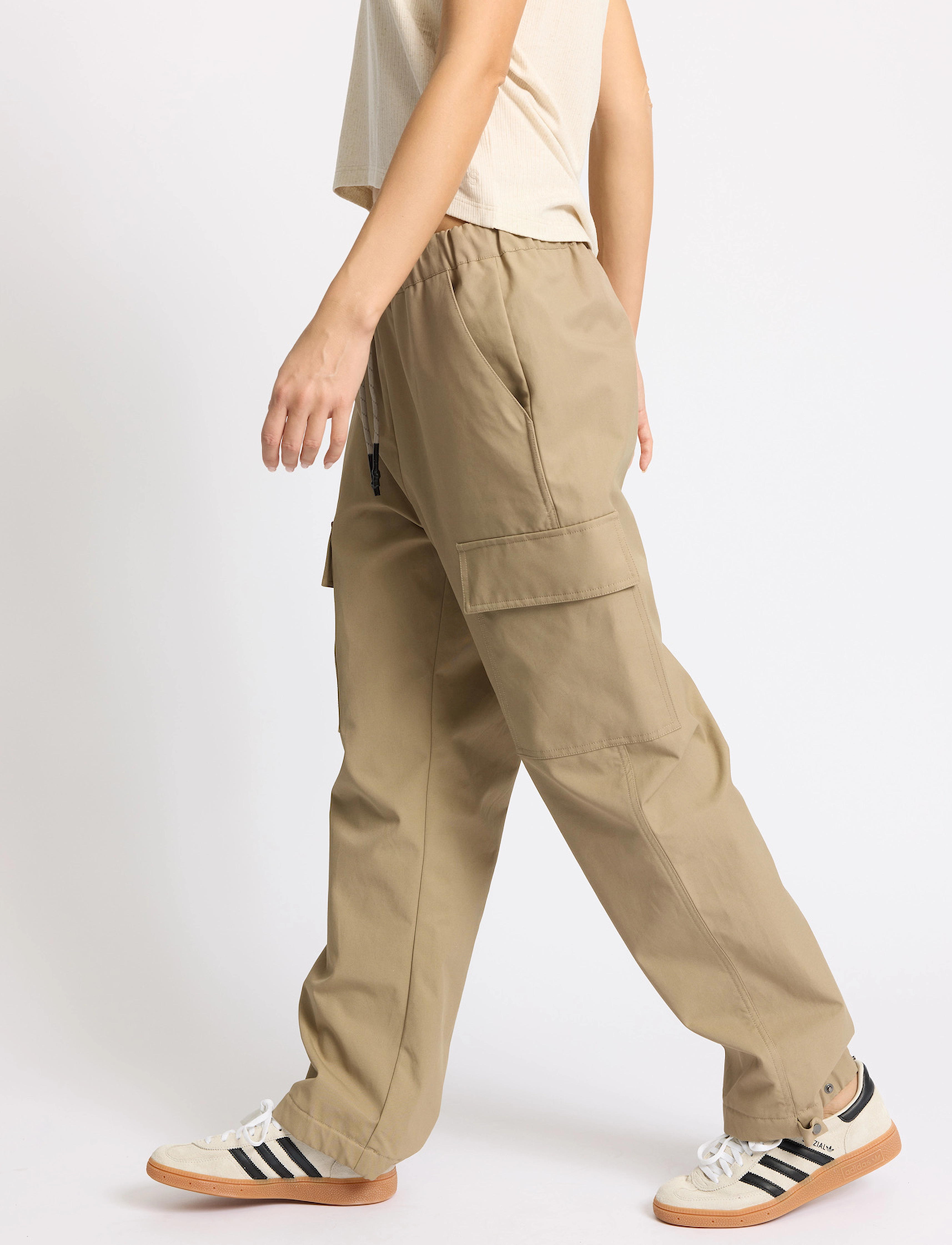 Rethinkit Studios - Tech Trousers Cloud - casual trousers - beige taupe - 3