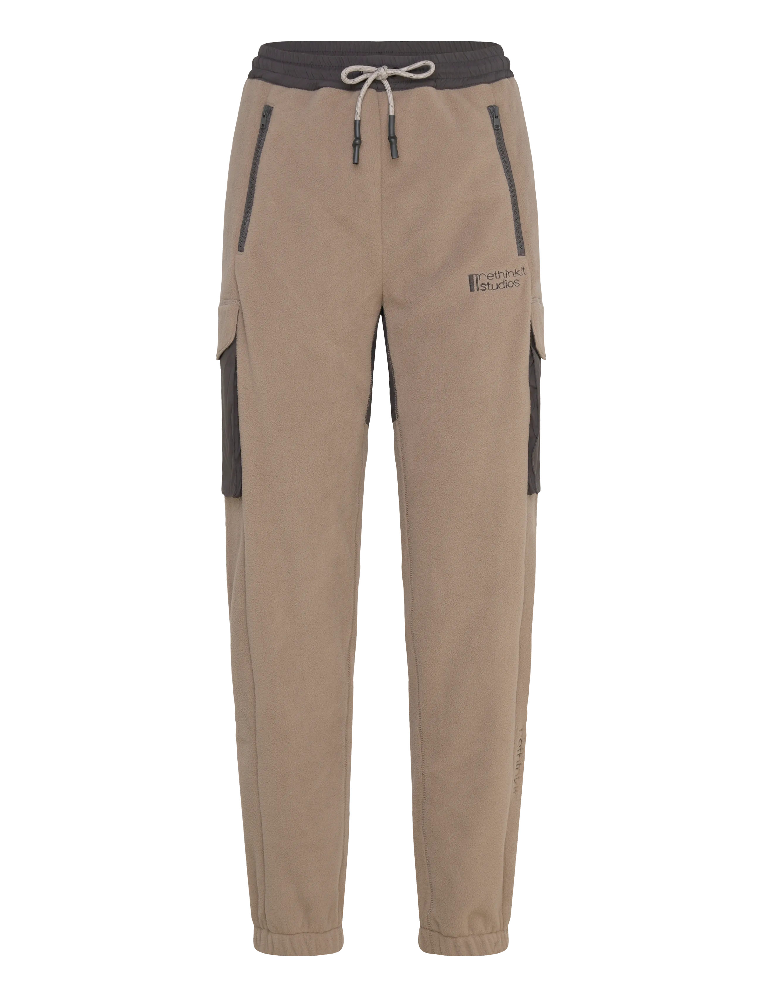 RETHINKIT STUDIOS Polar Fleece Hosen Campfire, Regular Beige - L - Damen