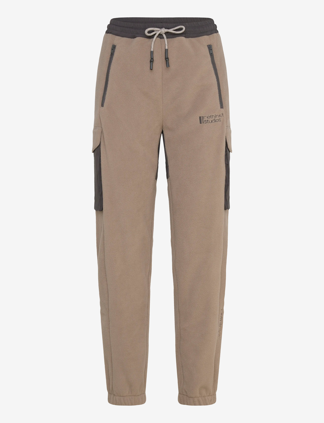 Rethinkit Studios - Polar Fleece Pants Campfire, Regular - träningsbyxor - multi brown - 1