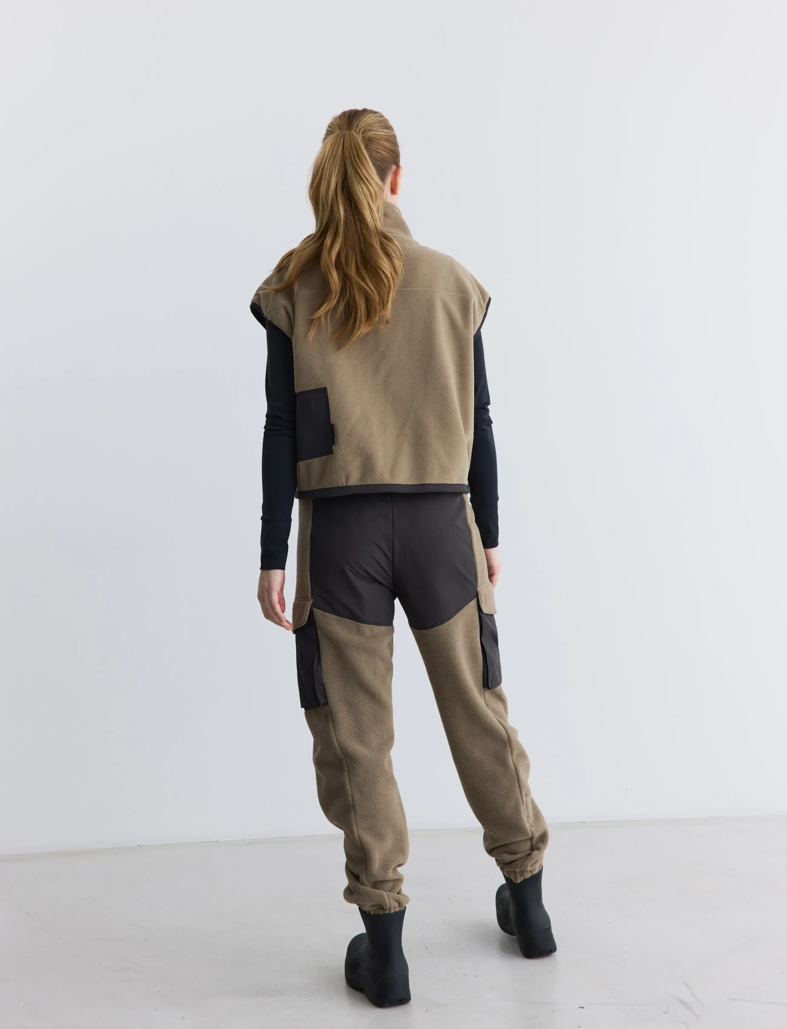 Rethinkit Studios - Polar Fleece Pants Campfire, Regular - sweatpants - multi brown - 4