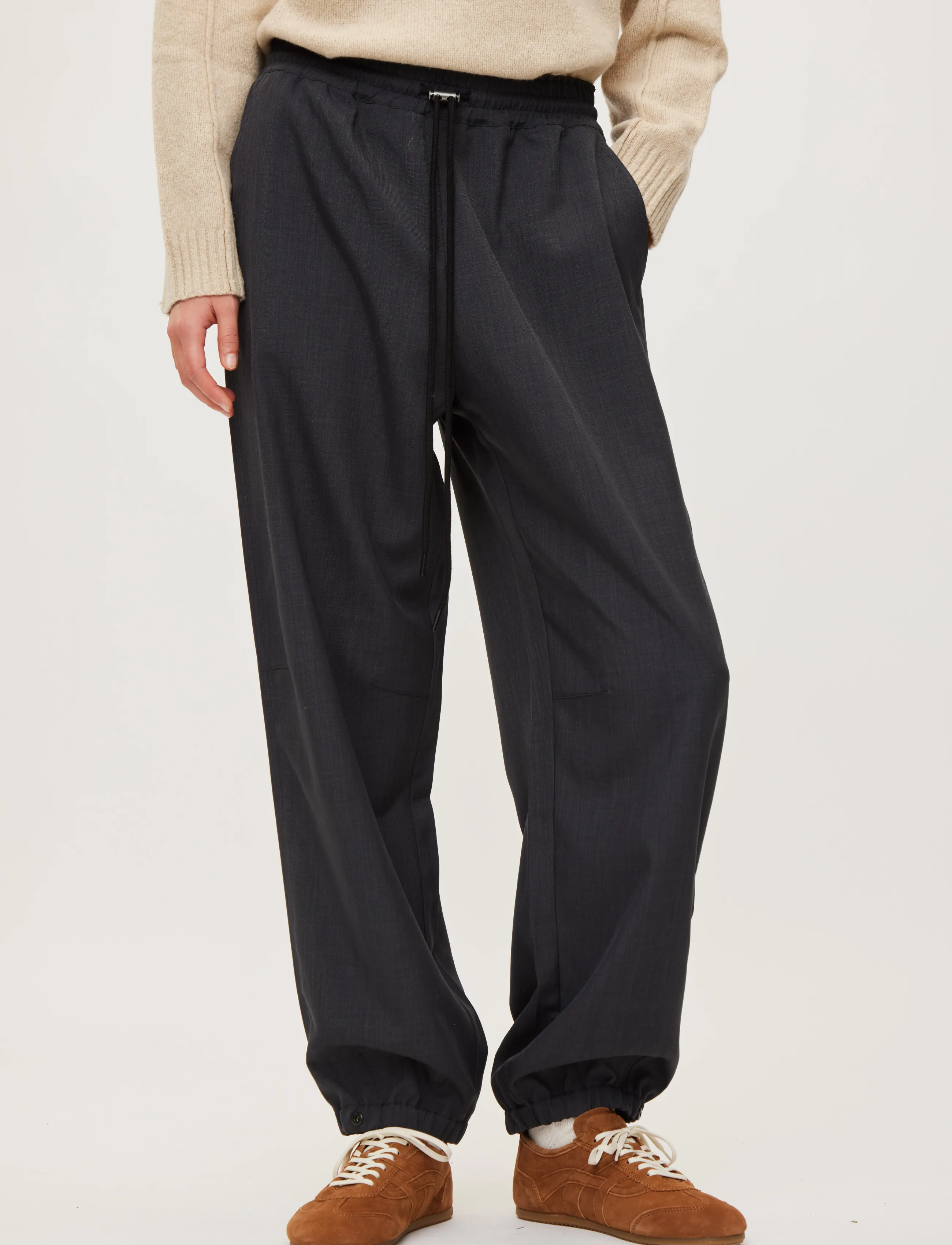 Rethinkit Studios - Move Palma Loose Pants - joggingbukser - dark melange grey - 3