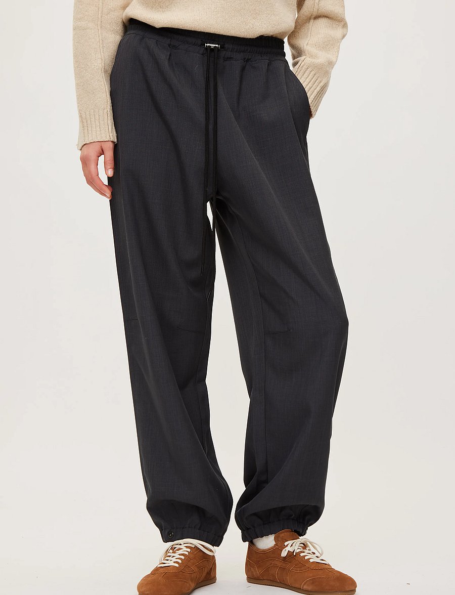 Rethinkit Studios - Move Palma Loose Pants - joggingbukser - dark melange grey - 3