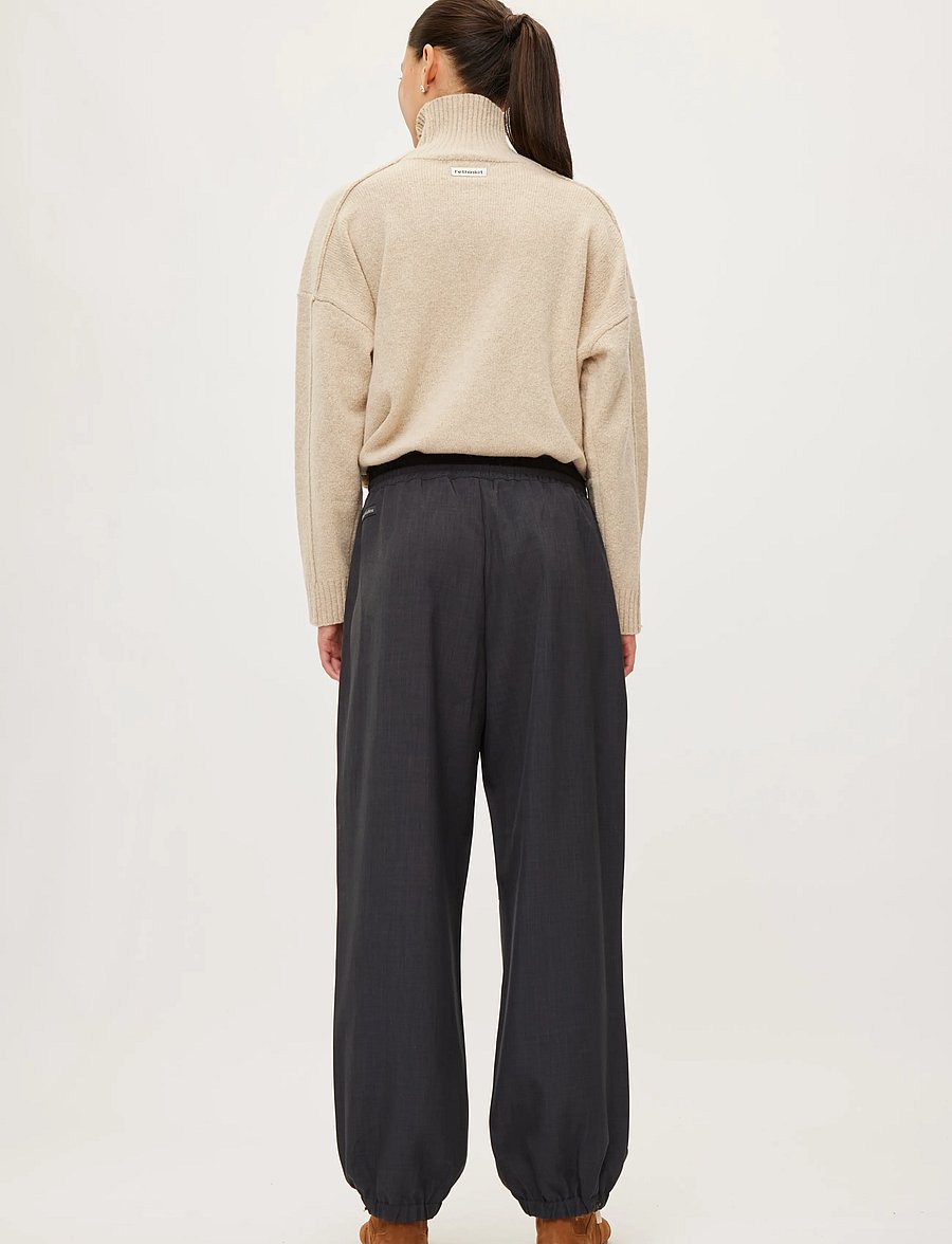 Rethinkit Studios - Move Palma Loose Pants - joggingbukser - dark melange grey - 5