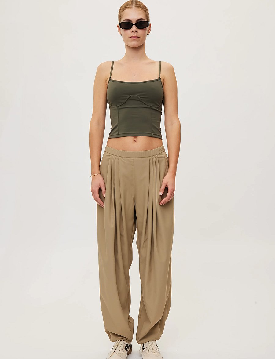 Rethinkit Studios - Track Pants Barrel Billow - joggingbukser - beige taupe - 0