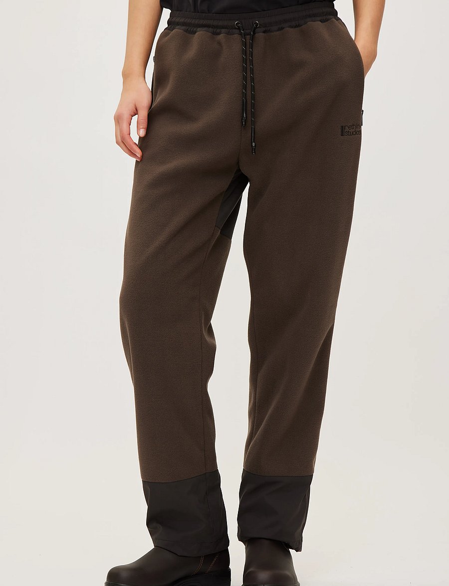 Rethinkit Studios - Pants 2 Polar Fleece Campfire - fritidsbukser - coffee - 3