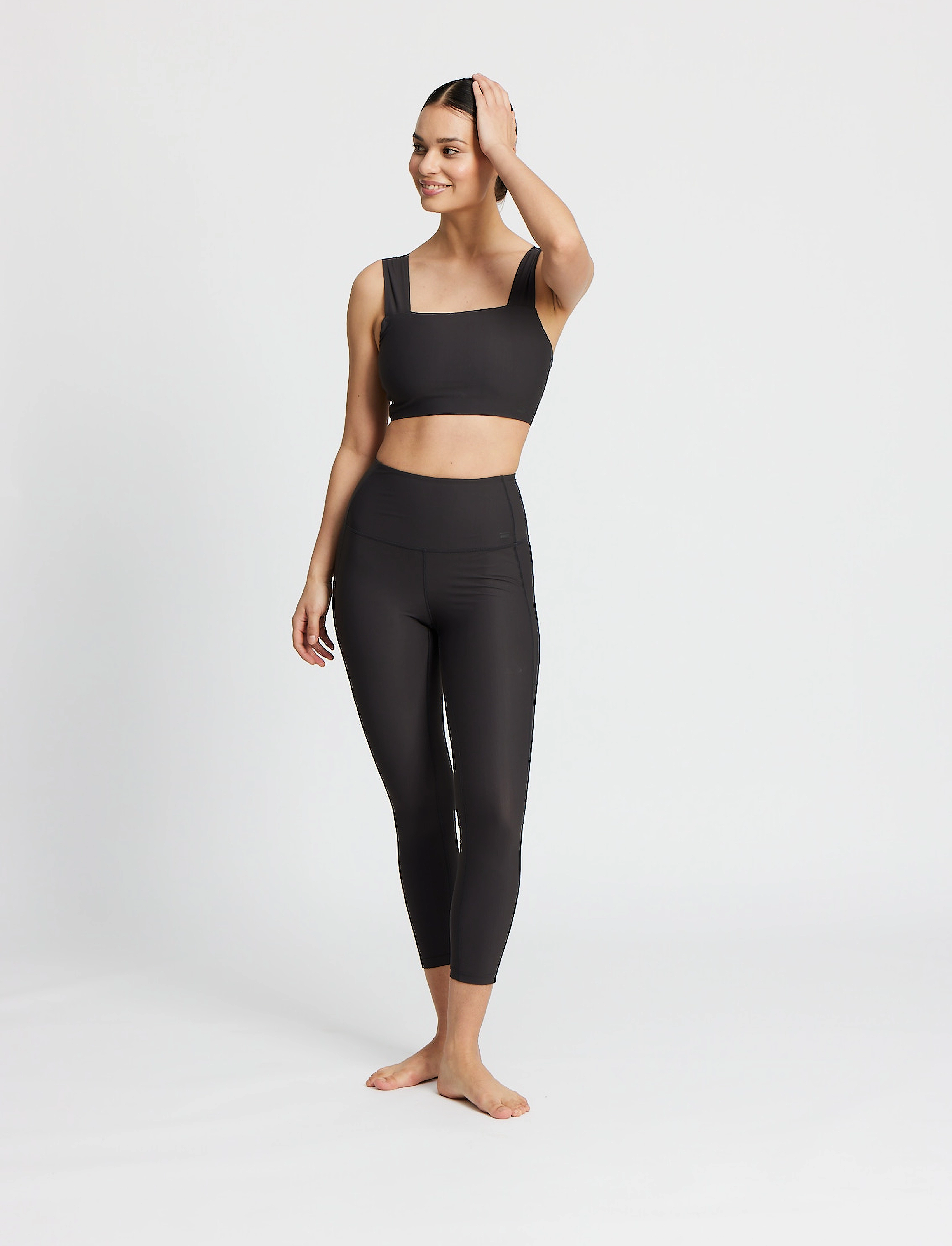 Rethinkit Studios - High Waist Tight Beas 7/8 - almost black - 2