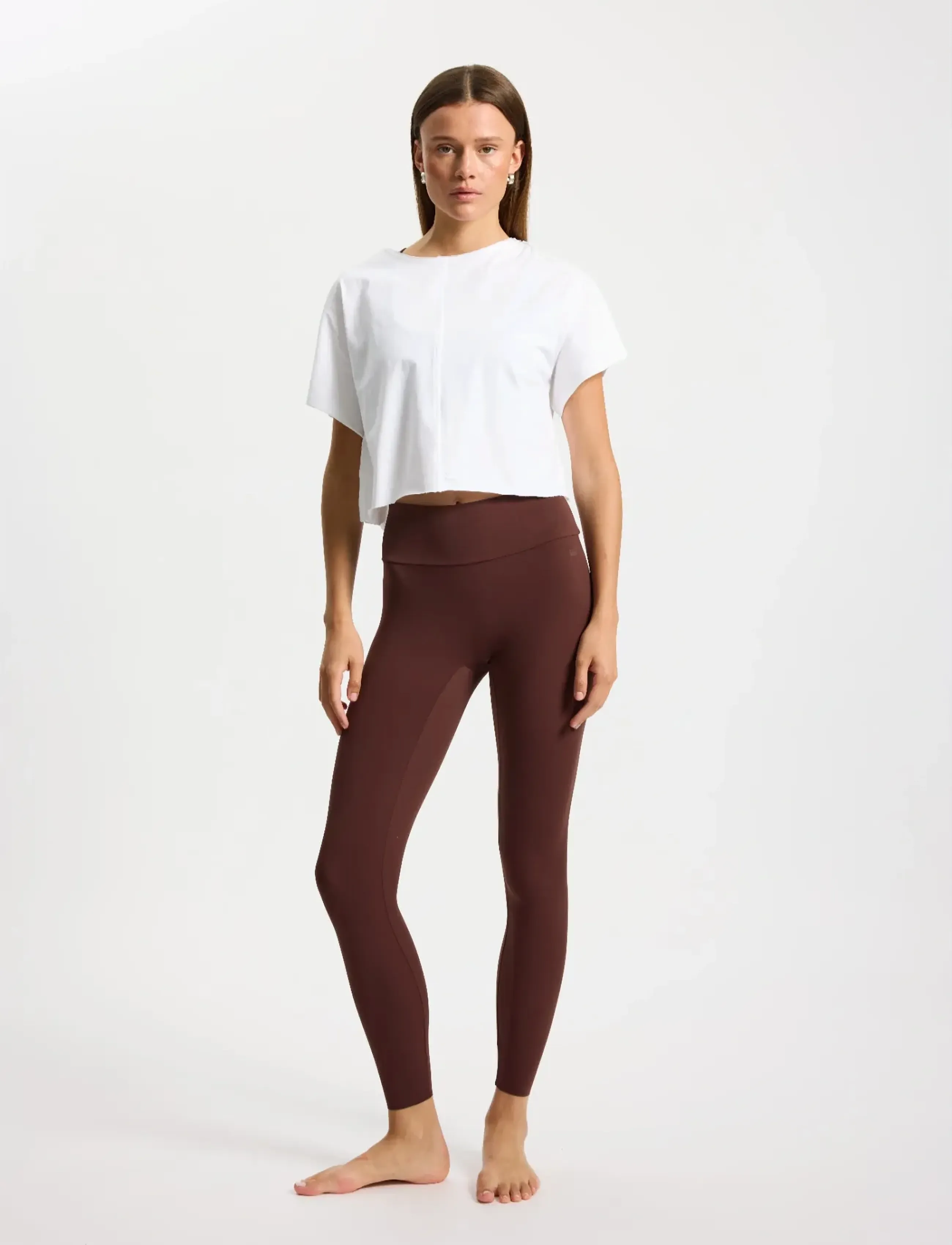 Rethinkit Studios Butter Soft Tights All Day, XS, Unterteile, Burgunderrot - Running-training Tights, Frauen