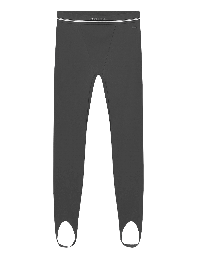 Rethinkit Studios - Butter Soft Stirrup Tights Edge - tights - almost black - 1