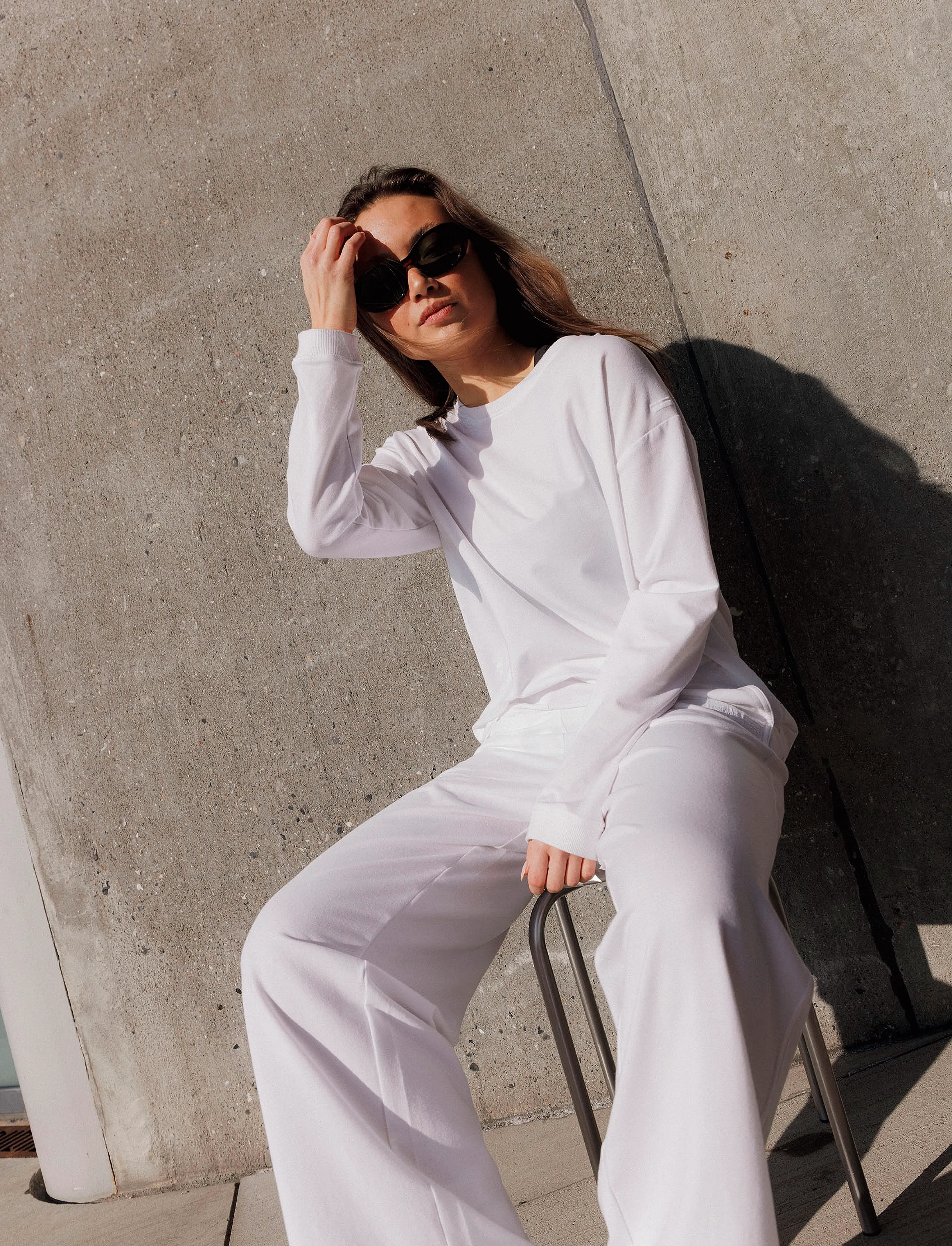 Rethinkit Studios - Light Sweat wide - joggingbukser - 0364 white - 2