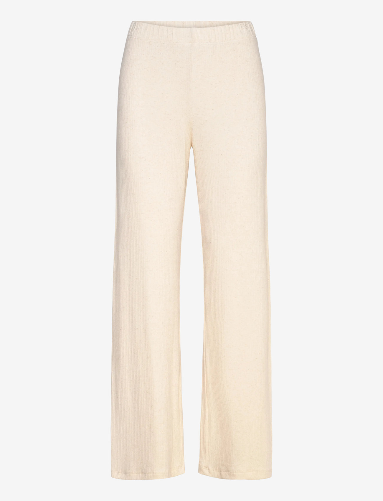 Rethinkit Studios - Wide Rib Pants Merci - sweatpants - soft beige melange - 0