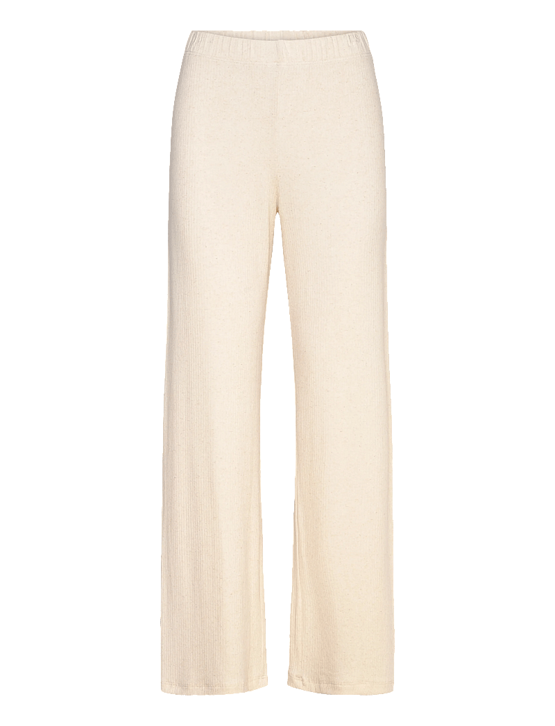 Rethinkit Studios - Wide Rib Pants Merci - treeningpüksid - soft beige melange - 1