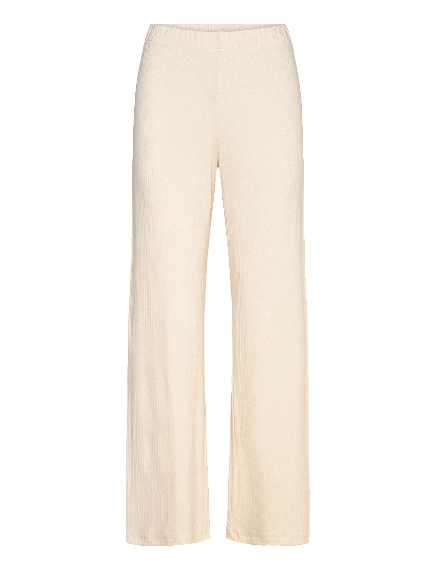 Rethinkit Studios - Wide Rib Pants Merci - soft beige melange - 1