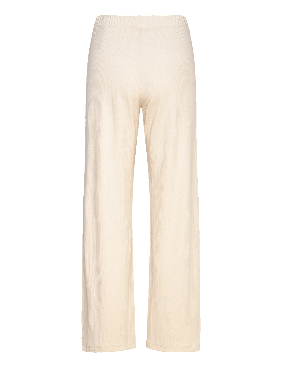 Rethinkit Studios - Wide Rib Pants Merci - soft beige melange - 2