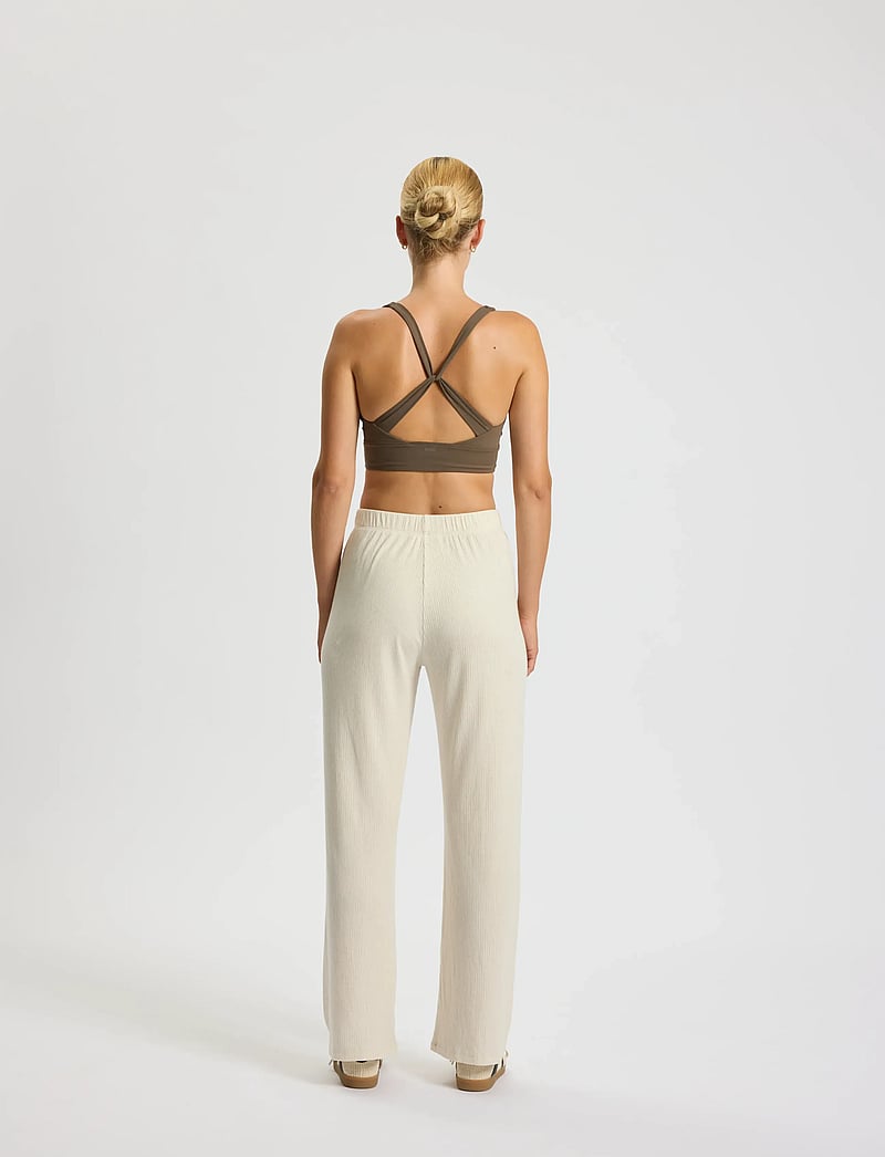 Rethinkit Studios - Wide Rib Pants Merci - treeningpüksid - soft beige melange - 5