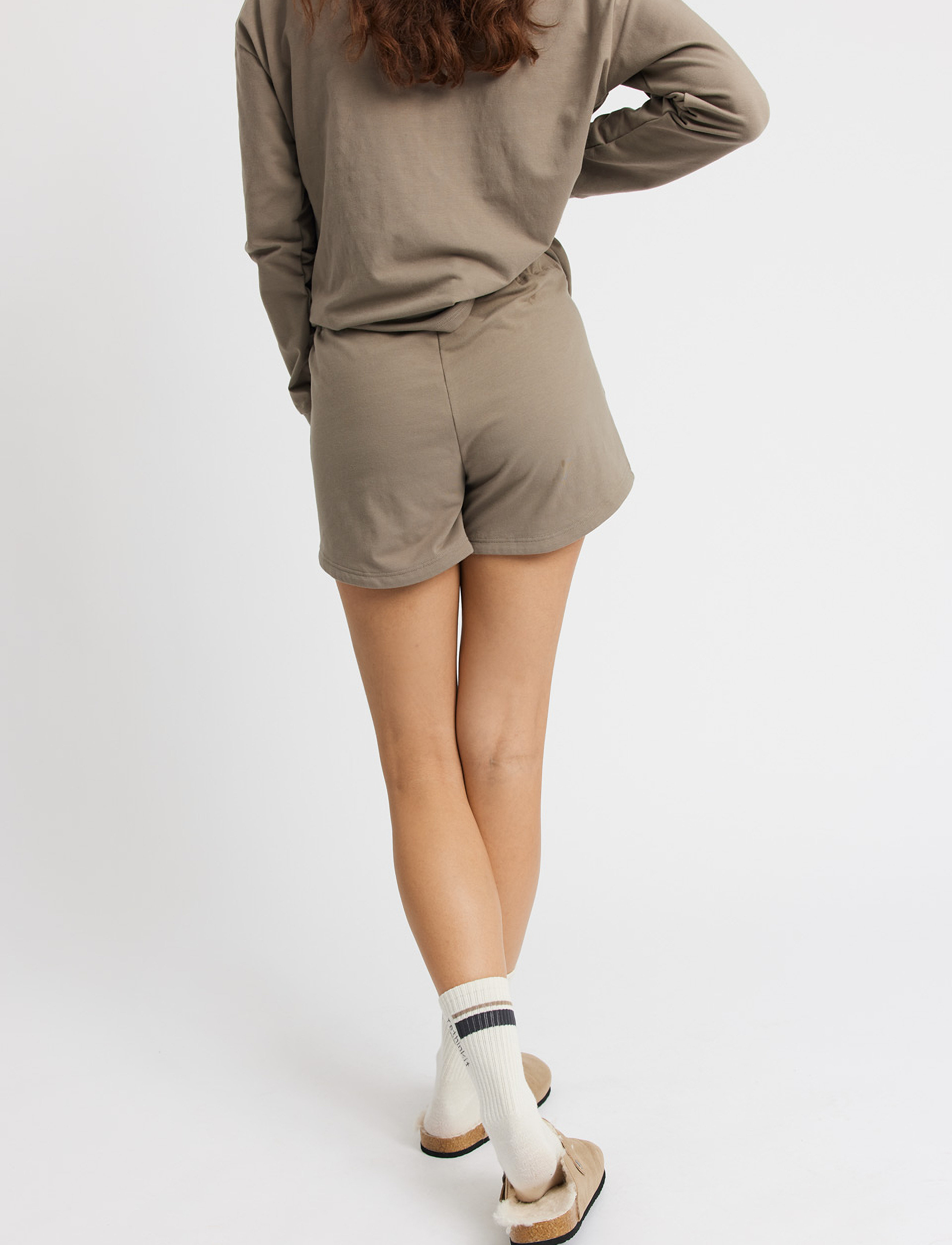 Rethinkit Studios - Light Sweat Shorts Hangout - warm grey - 3