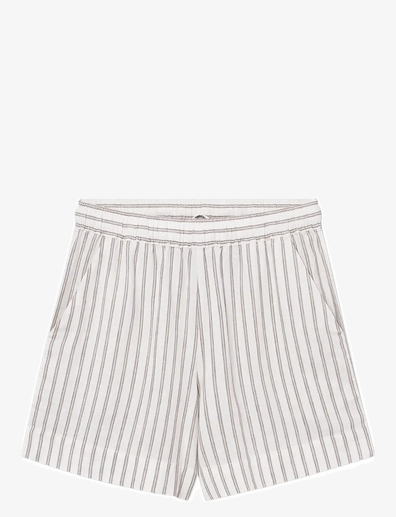 Rethinkit Studios - Striped Shorts PJ - træningsshorts - warm grey stripe - 0