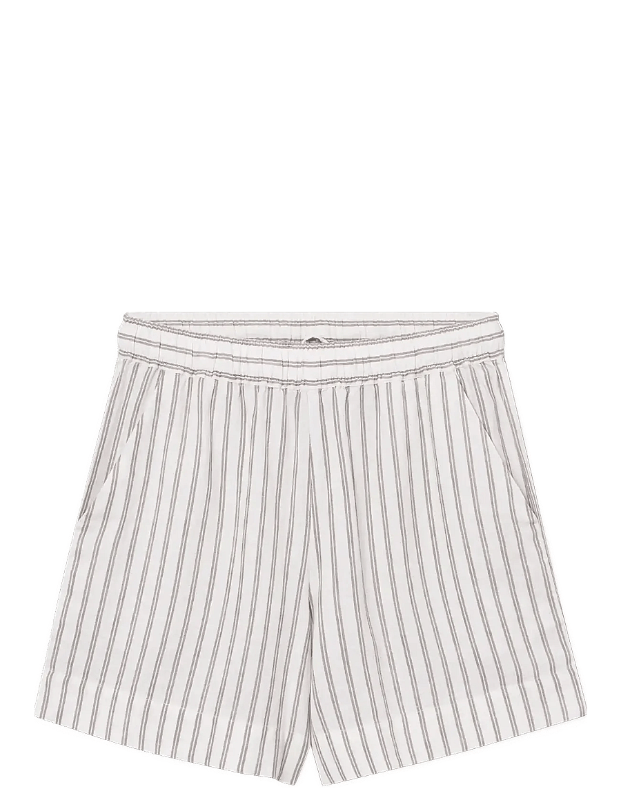 Rethinkit Studios - Striped Shorts PJ - freizeit shorts - warm grey stripe - 0