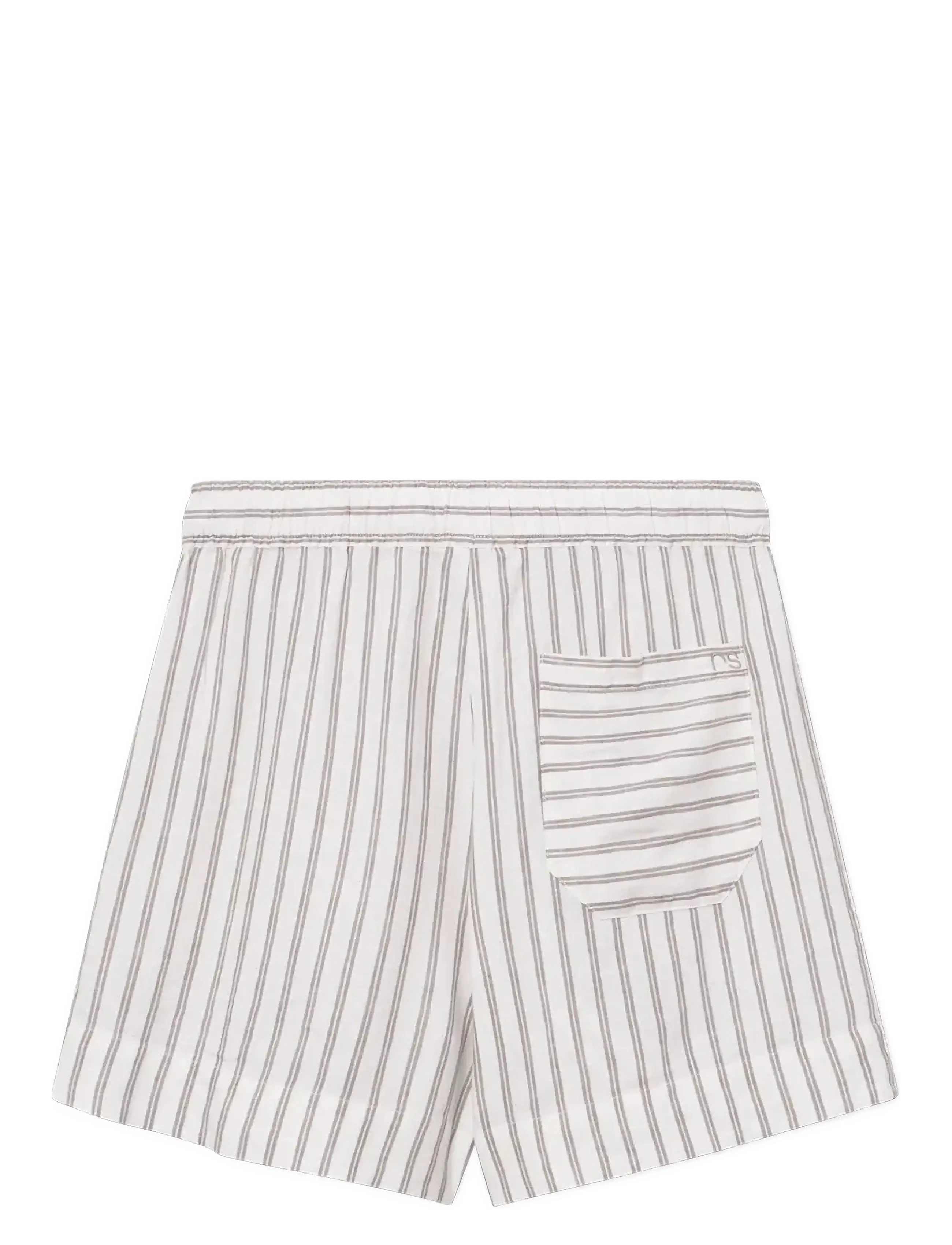 Rethinkit Studios - Striped Shorts PJ - urheilushortsit - warm grey stripe - 1