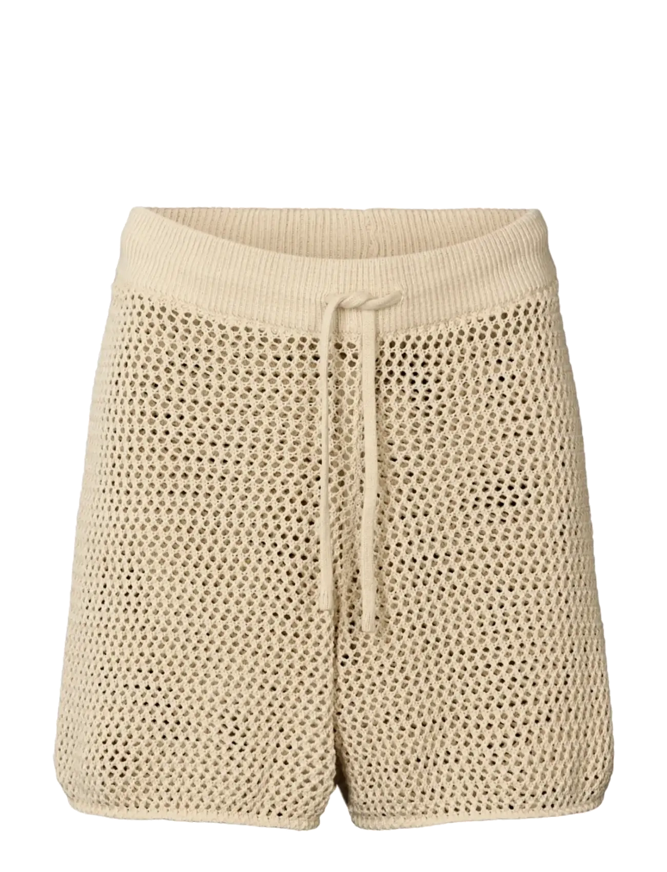 Rethinkit Studios Shorts Knitted Loop - Kleidung - OYSTER GREY / cream