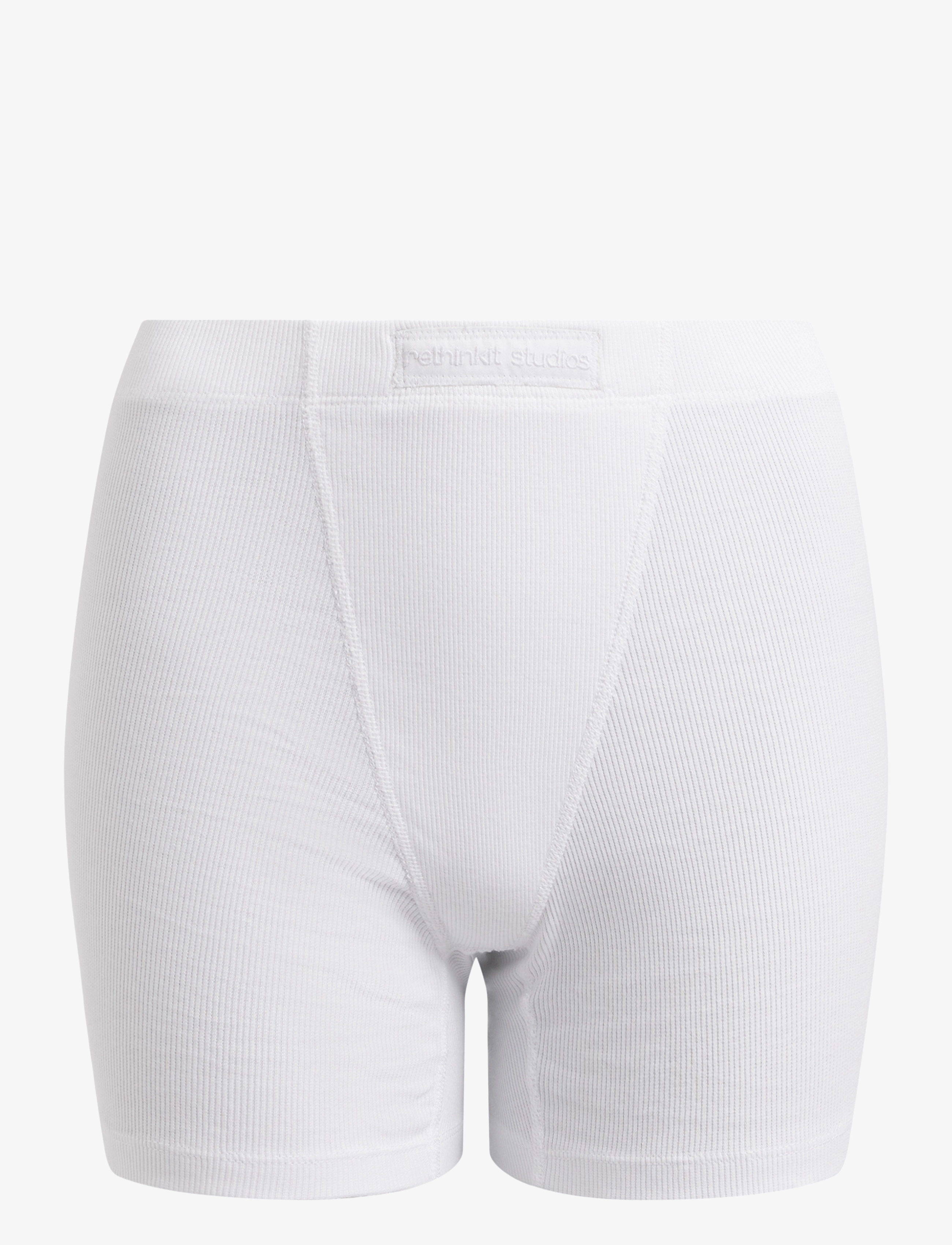 Soft Rib Shorts Key - WHITE