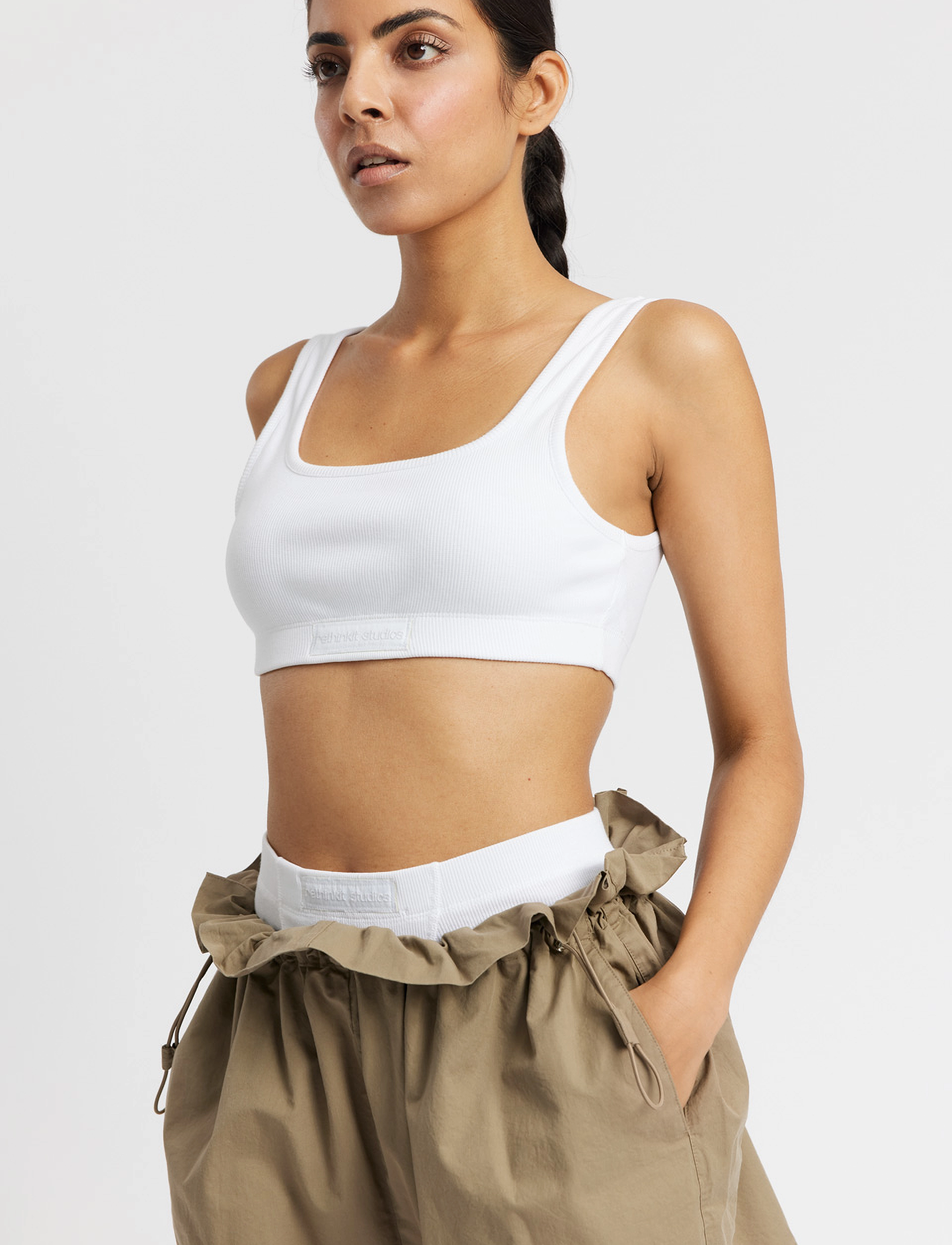 Rethinkit Studios - Soft Rib Shorts Key - white - 3