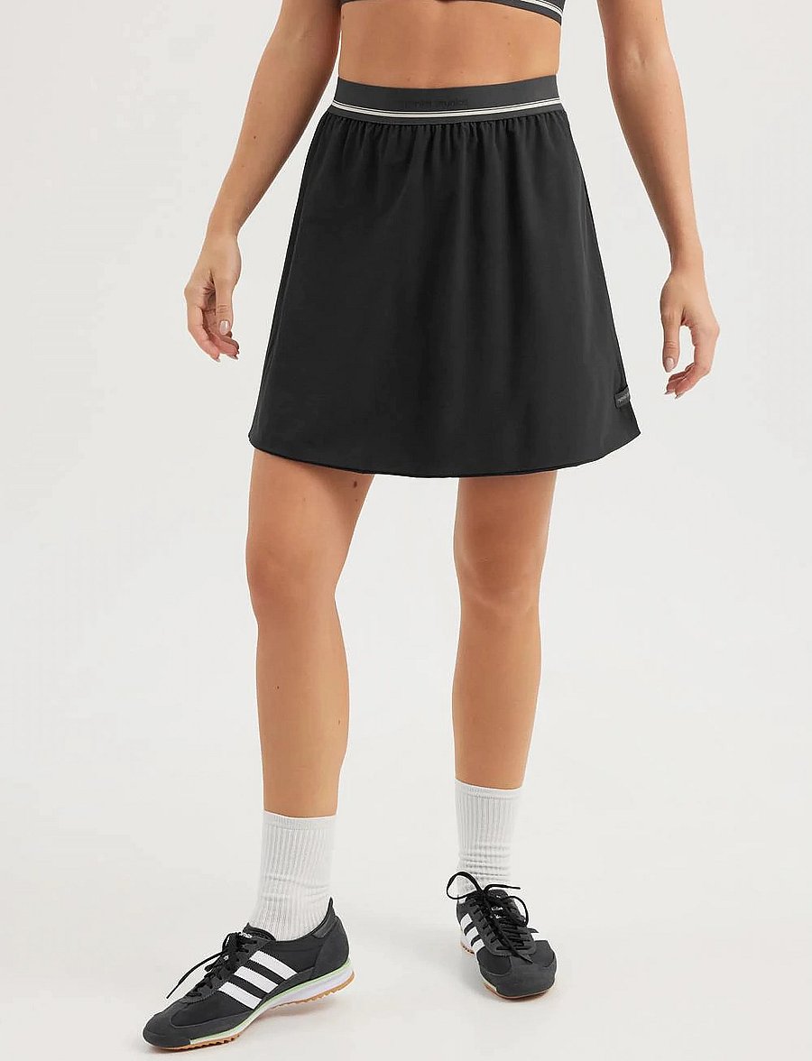 Rethinkit Studios - Soft woven skirt Stroll - kjoler & skjørt - black - 0