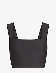 Rethinkit - Telma Top crop wide straps - t-shirt & tops - almost black - 0