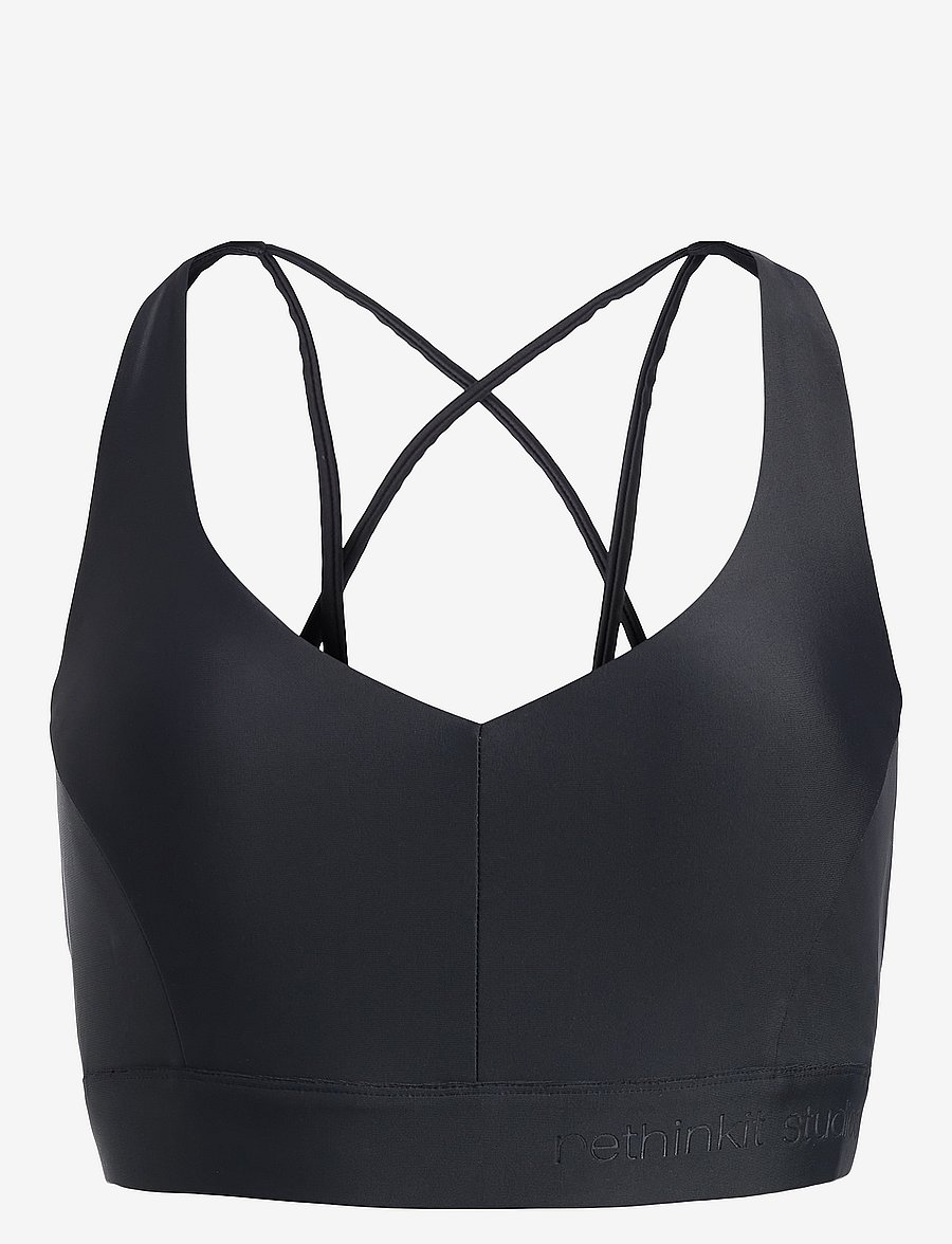 Rethinkit Studios - Sports Bra Multi Cross Seville - medium støtte - black - 1