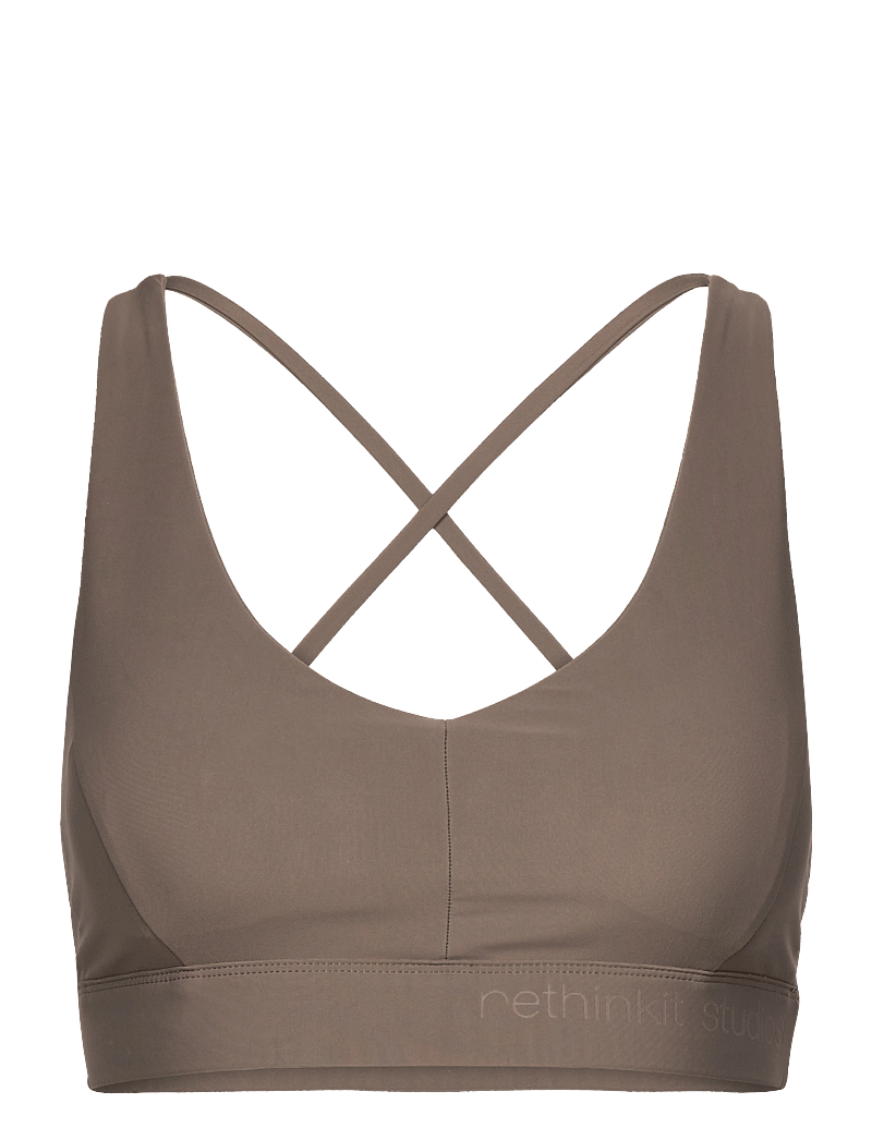 Rethinkit Studios - Sports Bra Multi Cross Seville - keskmine toestus - dark rock - 1