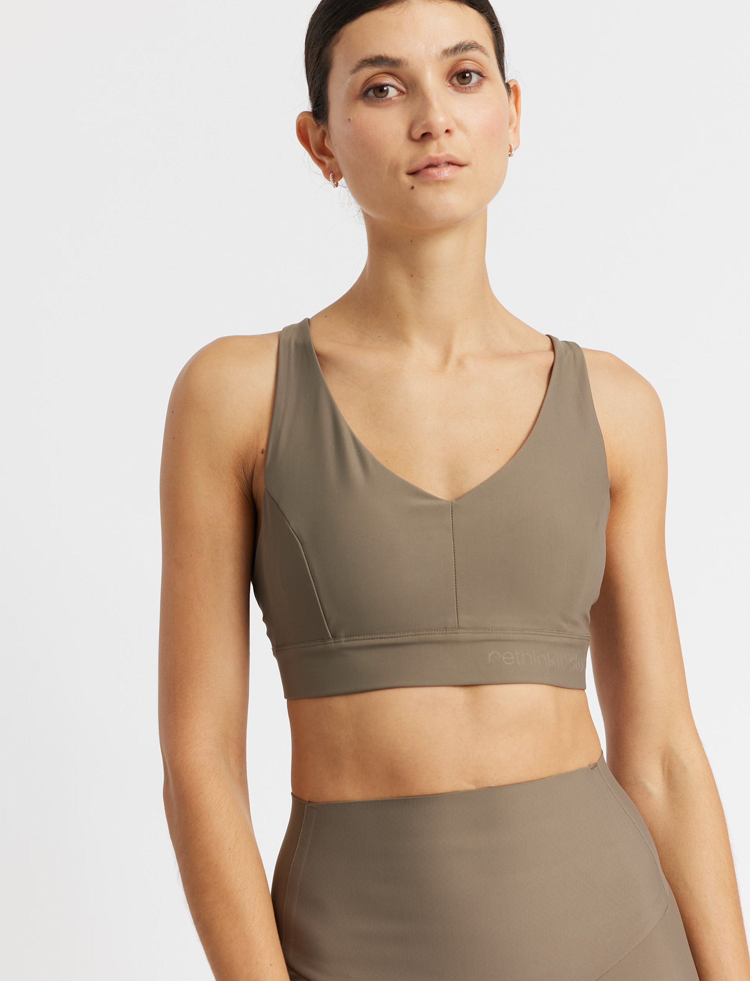 Rethinkit Studios Sports Bra Multi Cross Seville, Kvinder, Multi Cross Sports BH, Brun, Str: XL