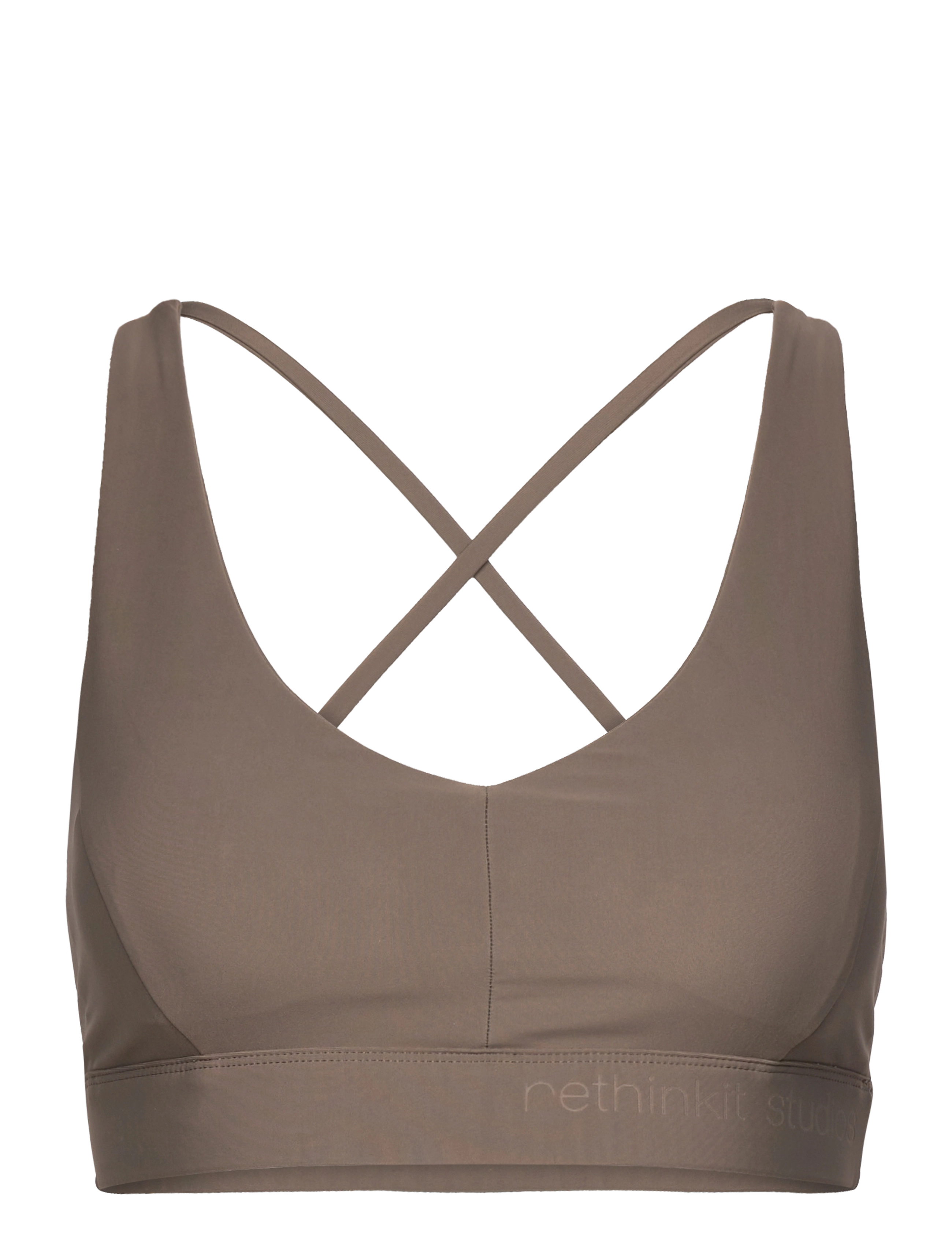 Rethinkit Studios Sports Bra Multi Cross Seville - Rethinkit - DARK ROCK / brown
